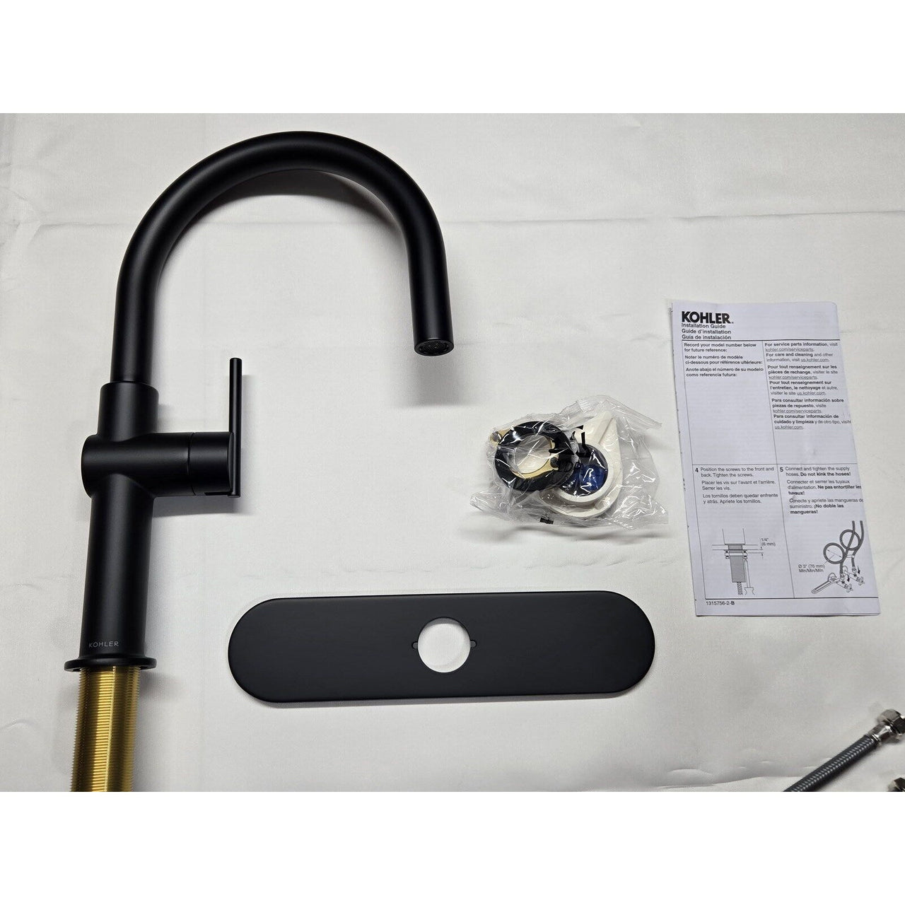 Kohler 22975-BL Crue Single-Handle Bar Sink Faucet - Matte Black *READ