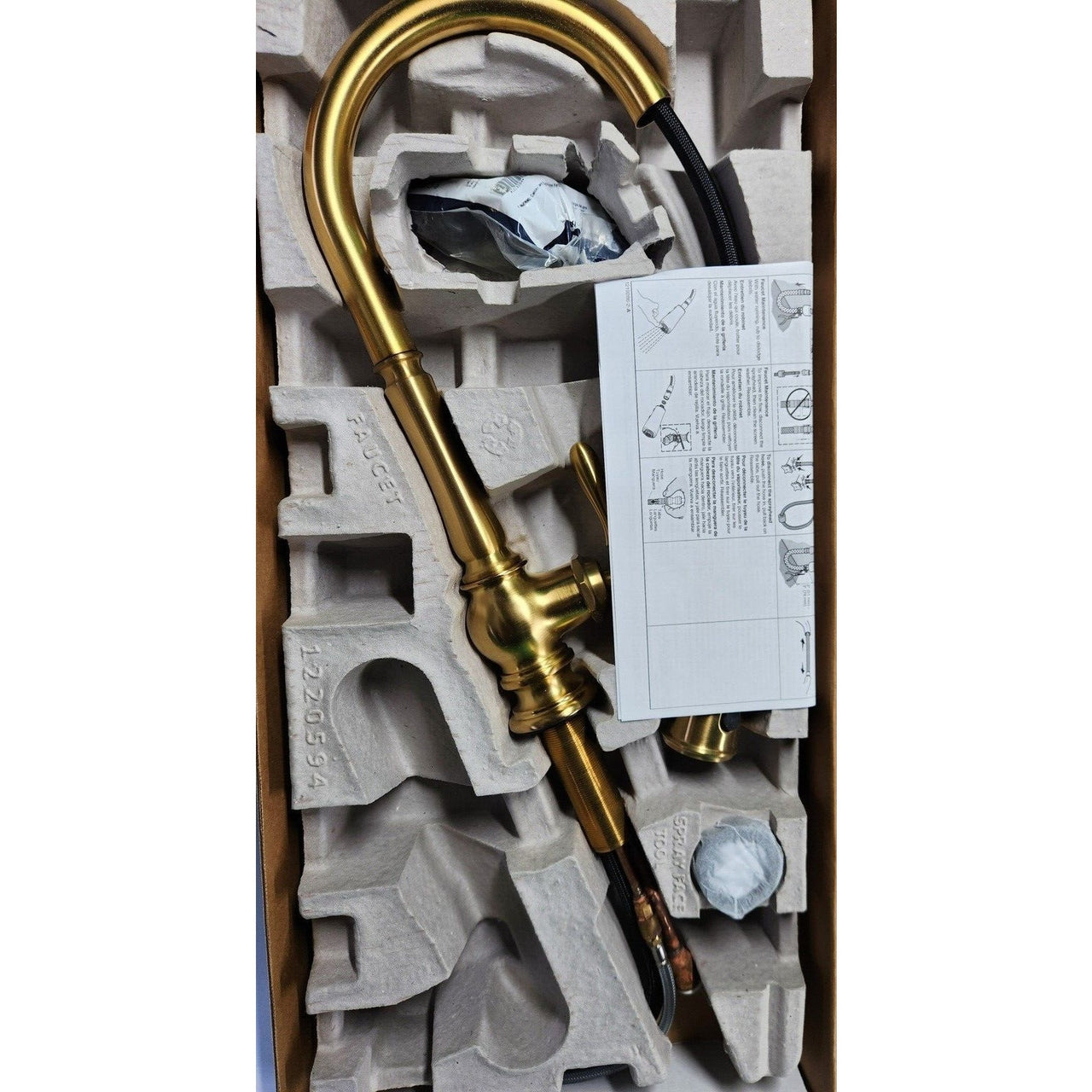 Kohler 99259-2MB Artifacts Kitchen Faucet - Vibrant Brushed Moderne Brass