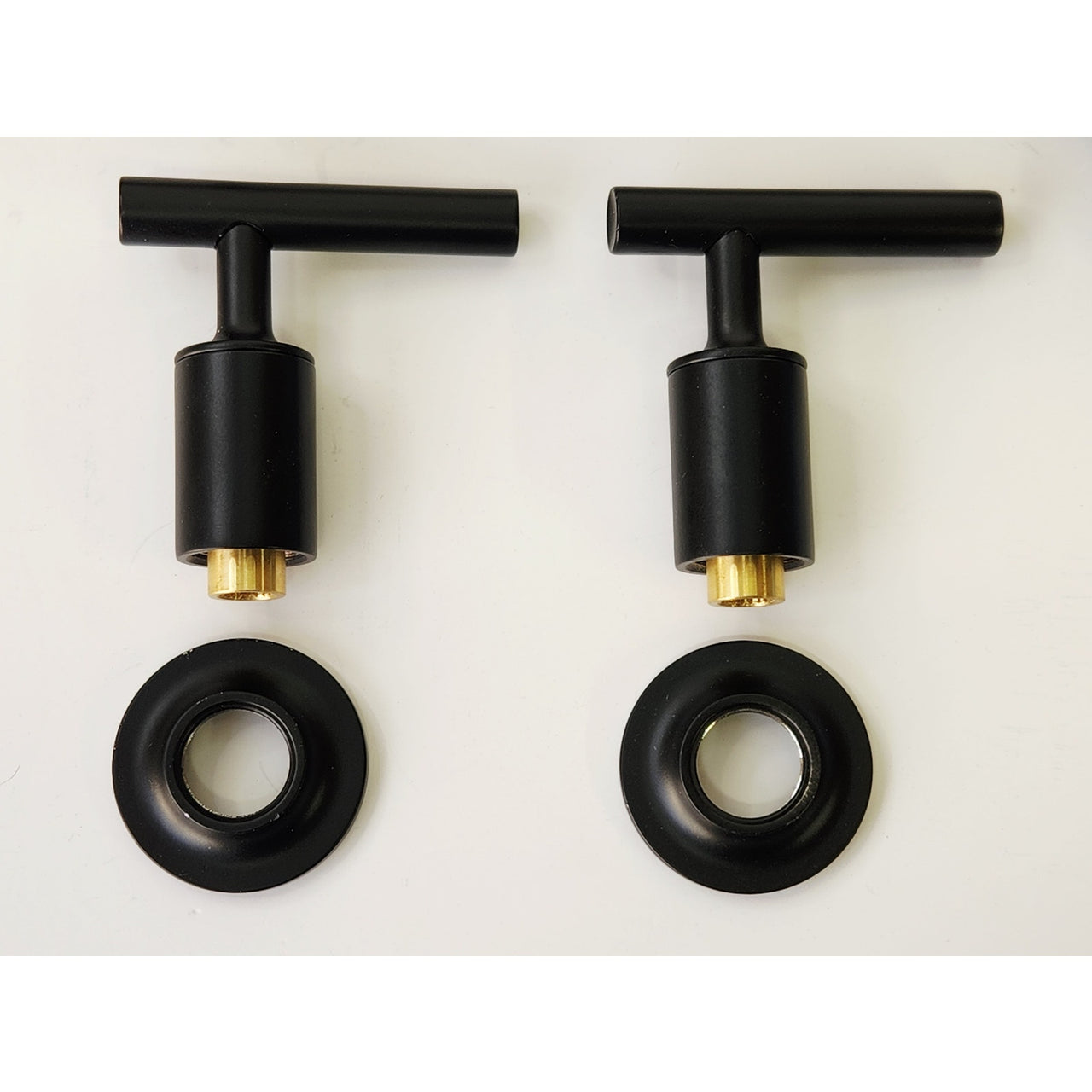 Kohler T14414-4-BL Purist Wall-Mount Bathroom Faucet Trim - Matte Black READ
