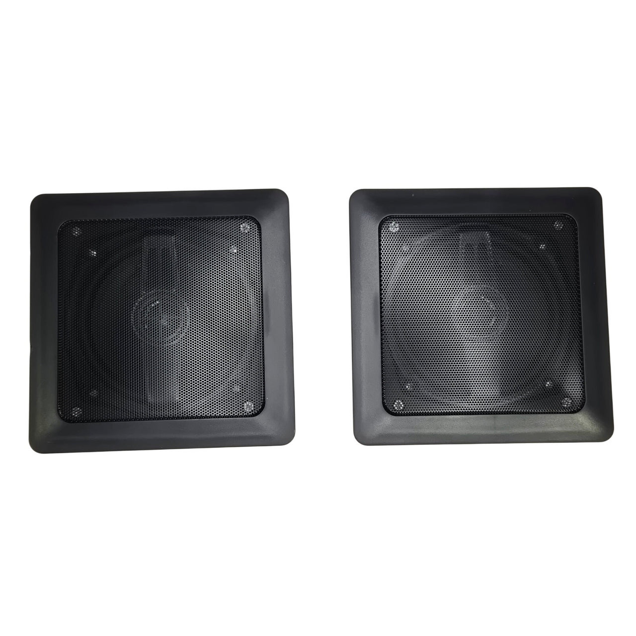 Mr Steam MSSPEAKERSSQ-BK MusicTherapy 7" Square Shower Speakers - Black