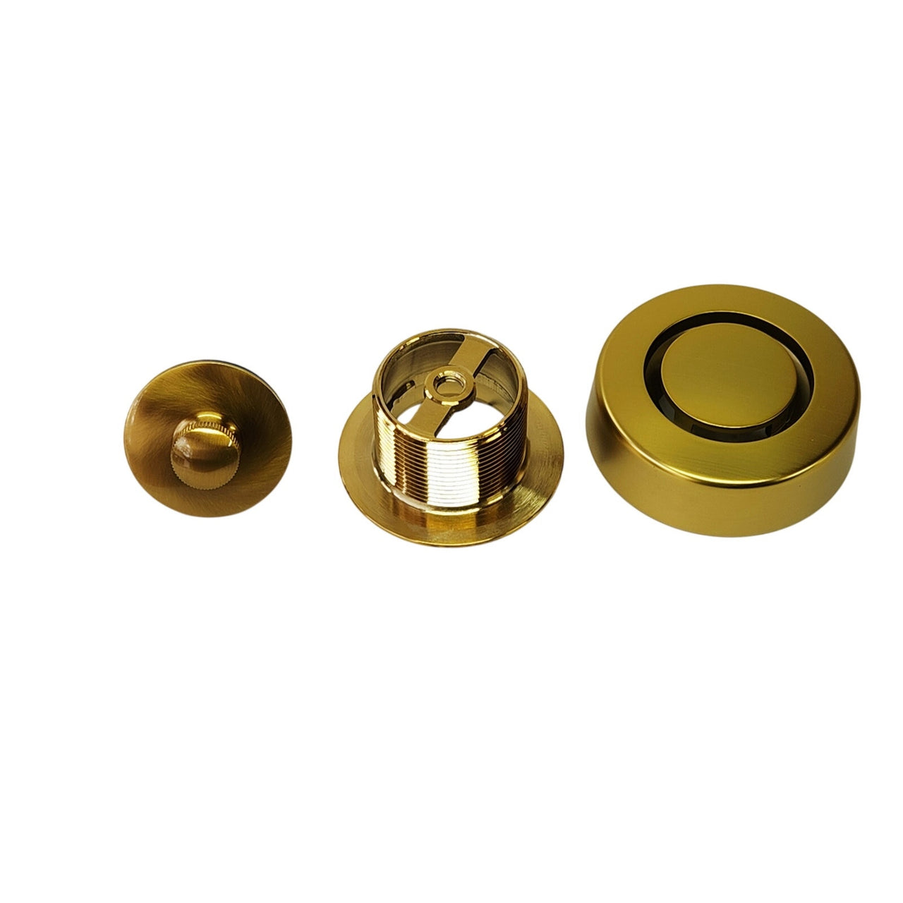Dearborn K98BGPS True Blue 1-1/2" Tub Drain Kit with Overflow - Brushed Gold