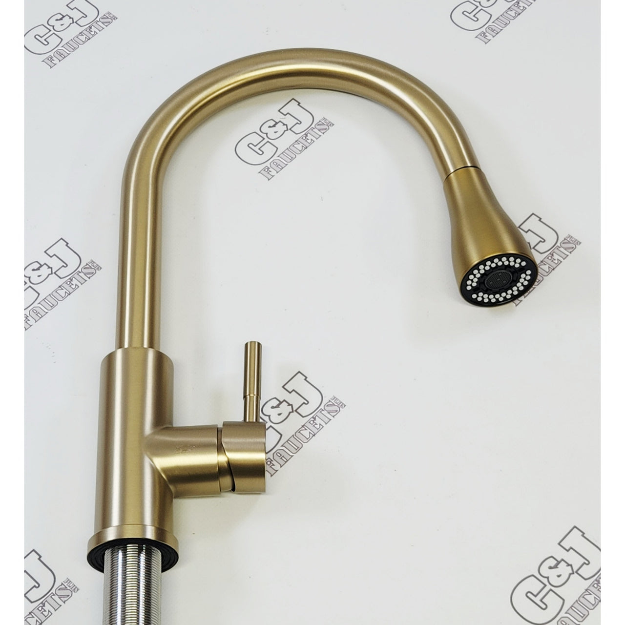 GagaLife JJL-CL-PT-S-BG Single Hole 1.8 GPM Kitchen Faucet - Brushed Gold READ