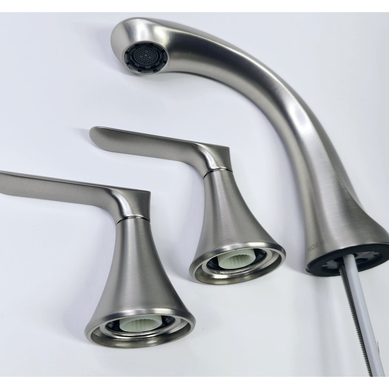 Moen 84517SRN Findlay 8" Widespread Bathroom Faucet - Spot Resist Brushed Nickel