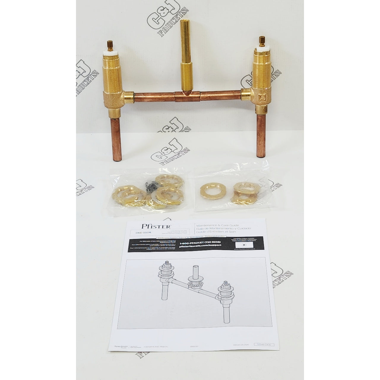 Pfister 0X6-050R Pfirst 10" Fixed 3 Hole Bathroom Tub Rough In Valve