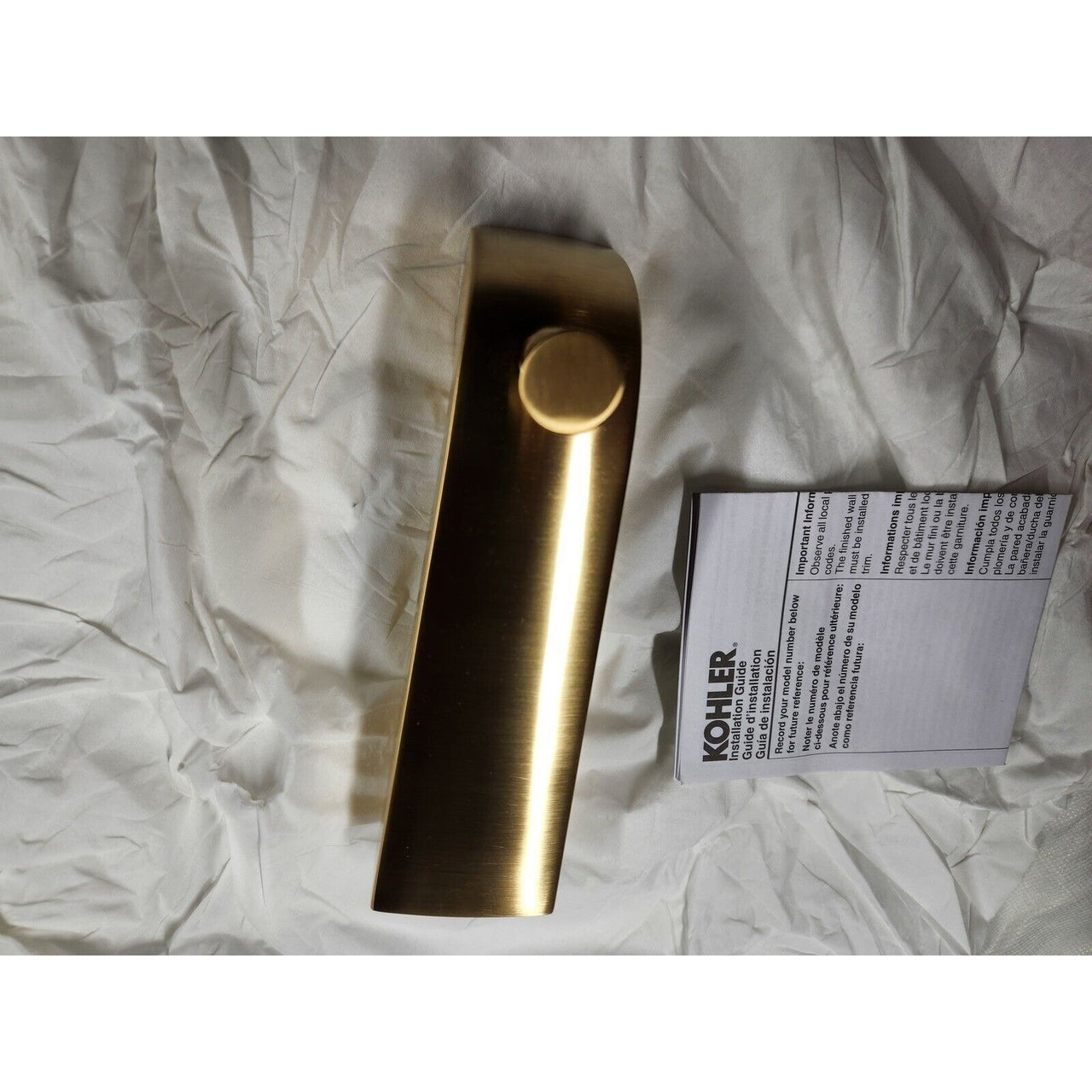 Kohler 97089-2MB Pitch Diverter Bath Spout - Vibrant Brushed Moderne Brass