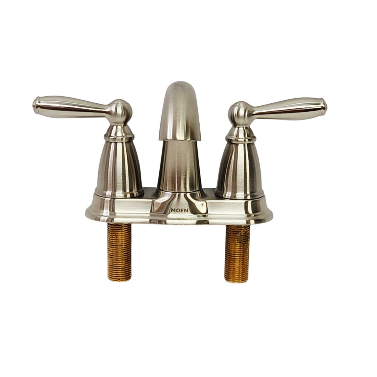 Moen 6610BN Brantford 4" Centerset 2-Handle Bathroom Faucet - Brushed Nickel