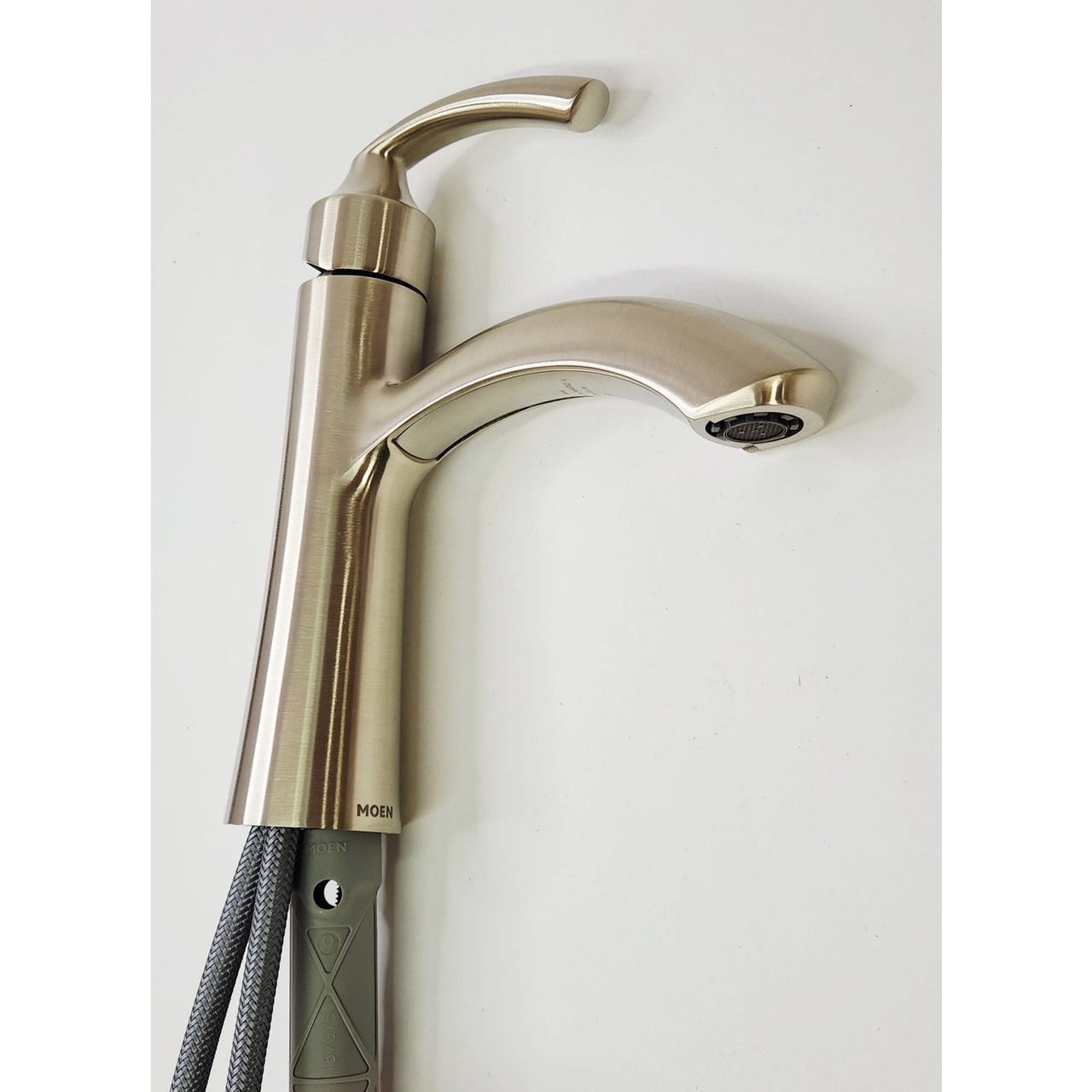 Moen 6170BN Glyde 1.2 GPM Single Hole Bathroom Faucet - Brushed Nickel