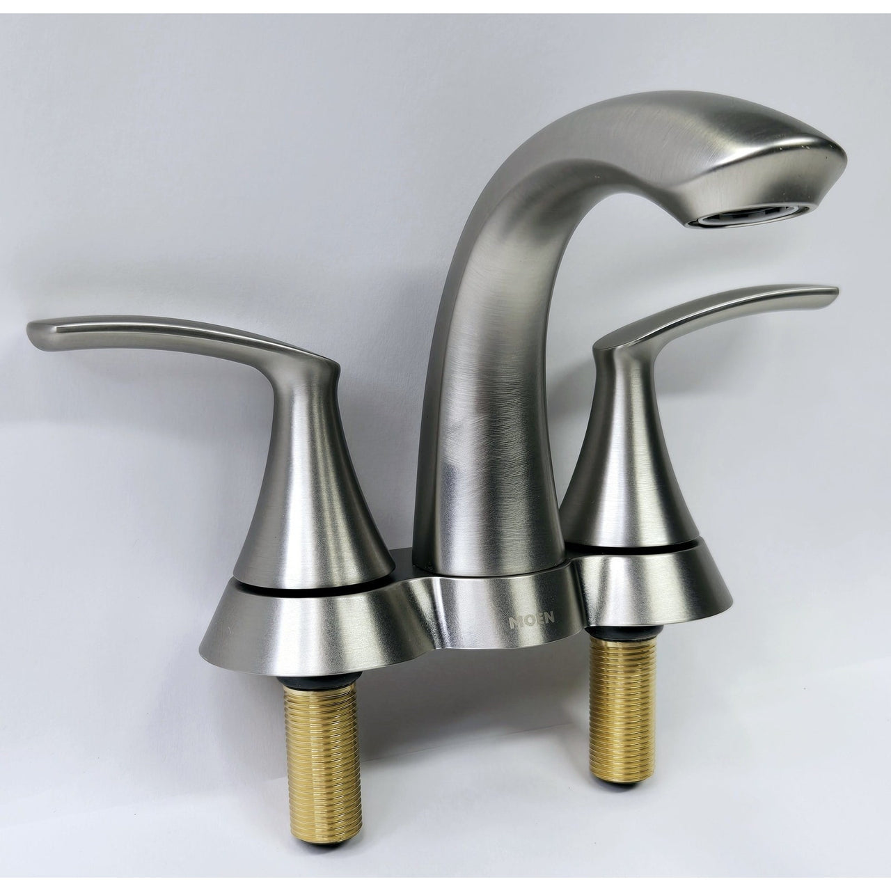 Moen WS84550SRN Darcy 4" Centerset Bathroom Faucet - Spot Resist Brushed Nickel