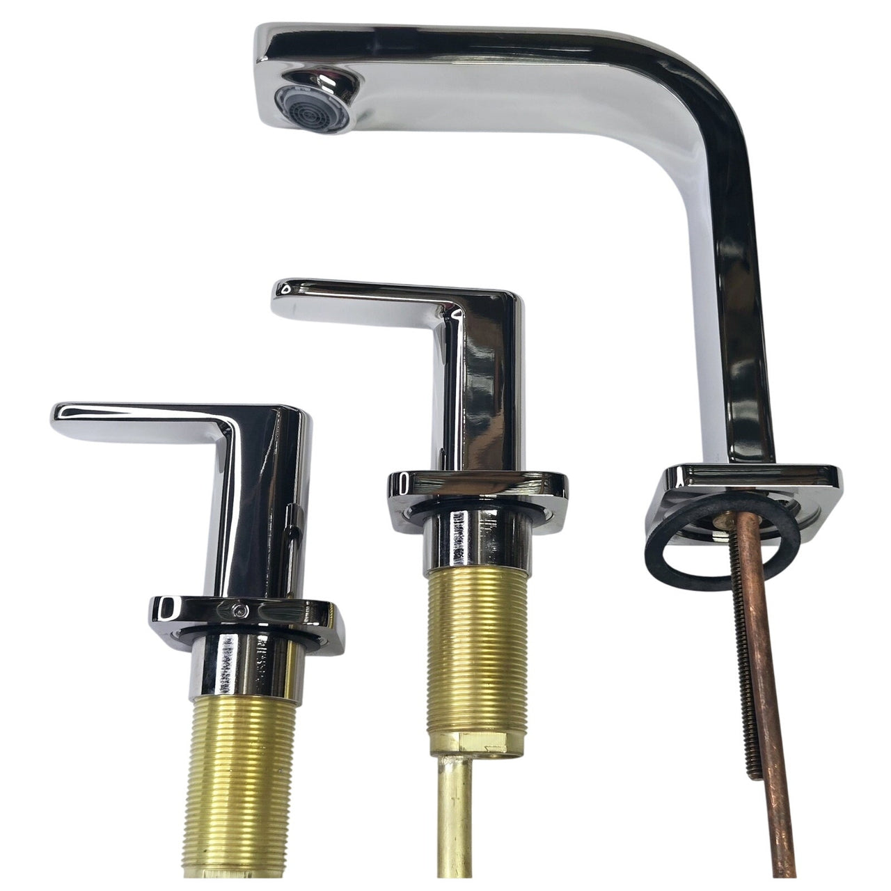Kohler 23484-4-SN Parallel Bathroom Sink Faucet, 1.2 GPM - Polished Nickel