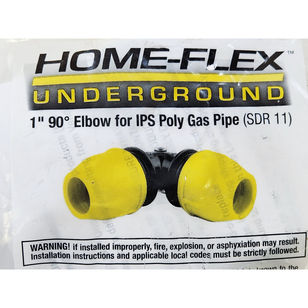 Homeflex 18-406-010 1" CSST Flexible Gas Pipe Flange Fitting - Yellow