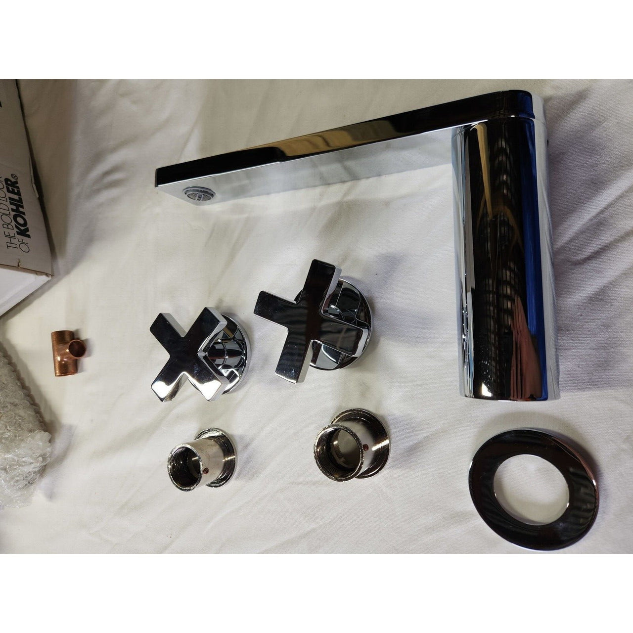 Kohler 73081-3-CP Composed Deck-Mount Bath Faucet - Polished Chrome