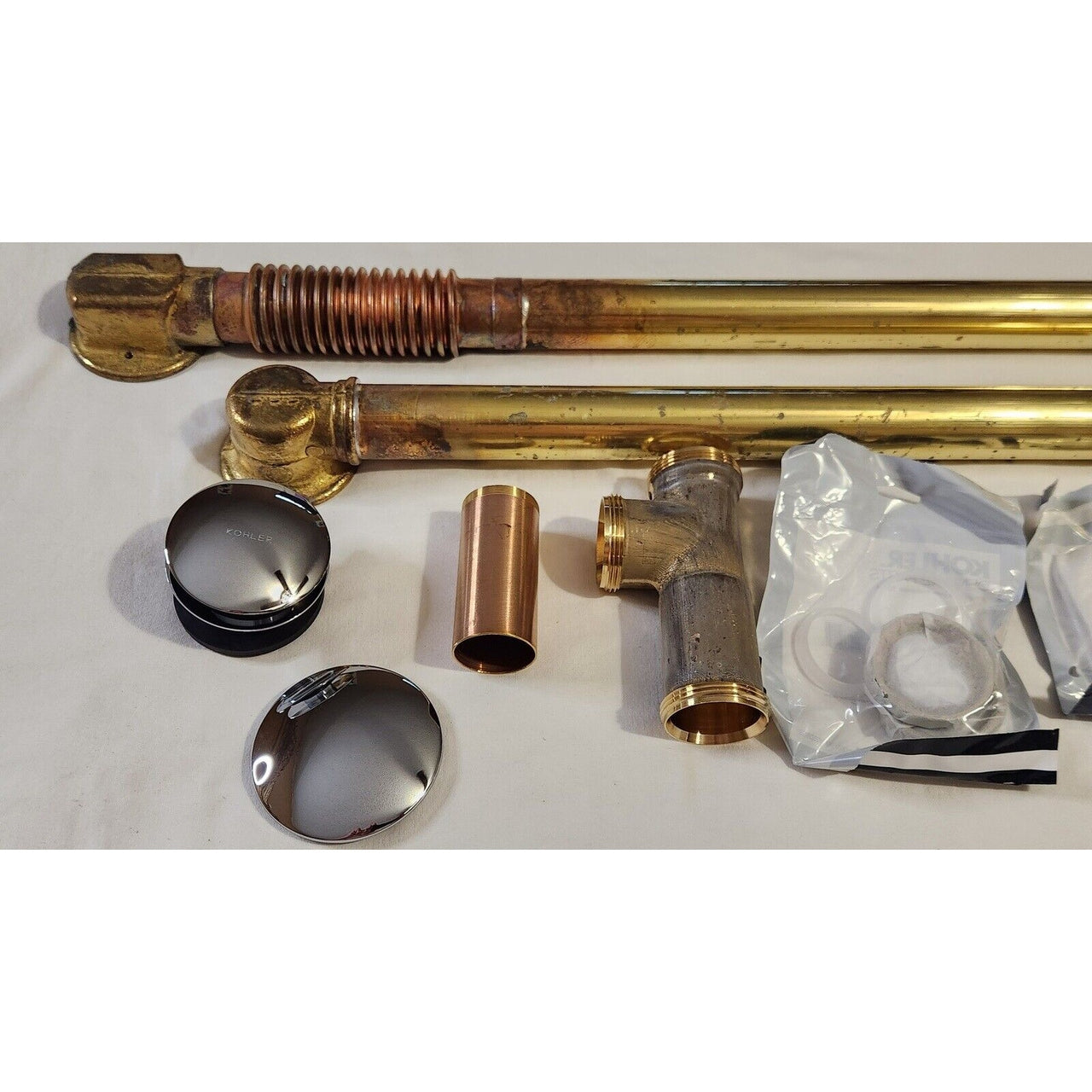 Kohler 7265-CP Clearflo 1.5 Brass Toe Tap Bath Drain - Polished Chrome