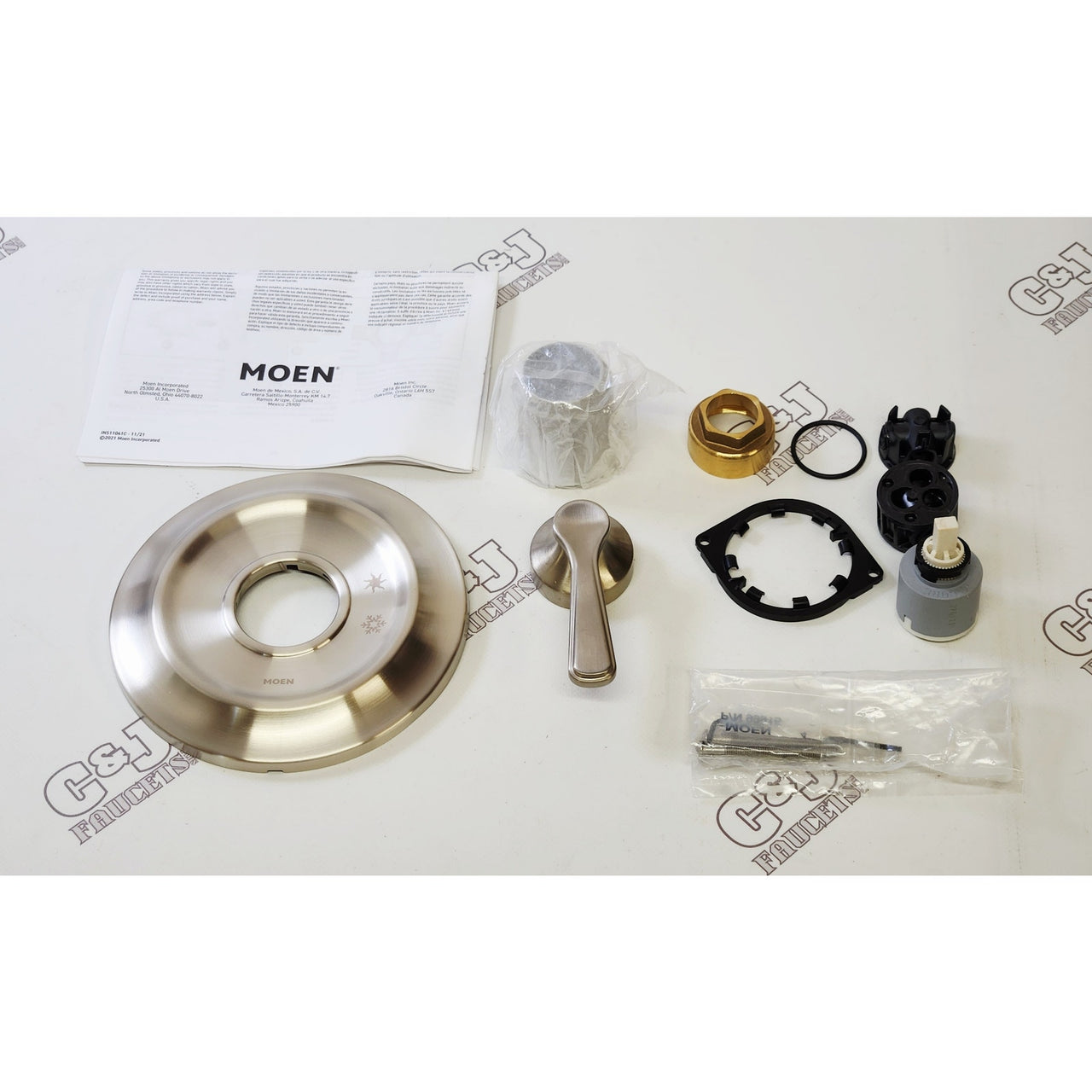 Moen UTS244201BN Colinet Shower Valve Trim Lever Handle - Brushed Nickel READ