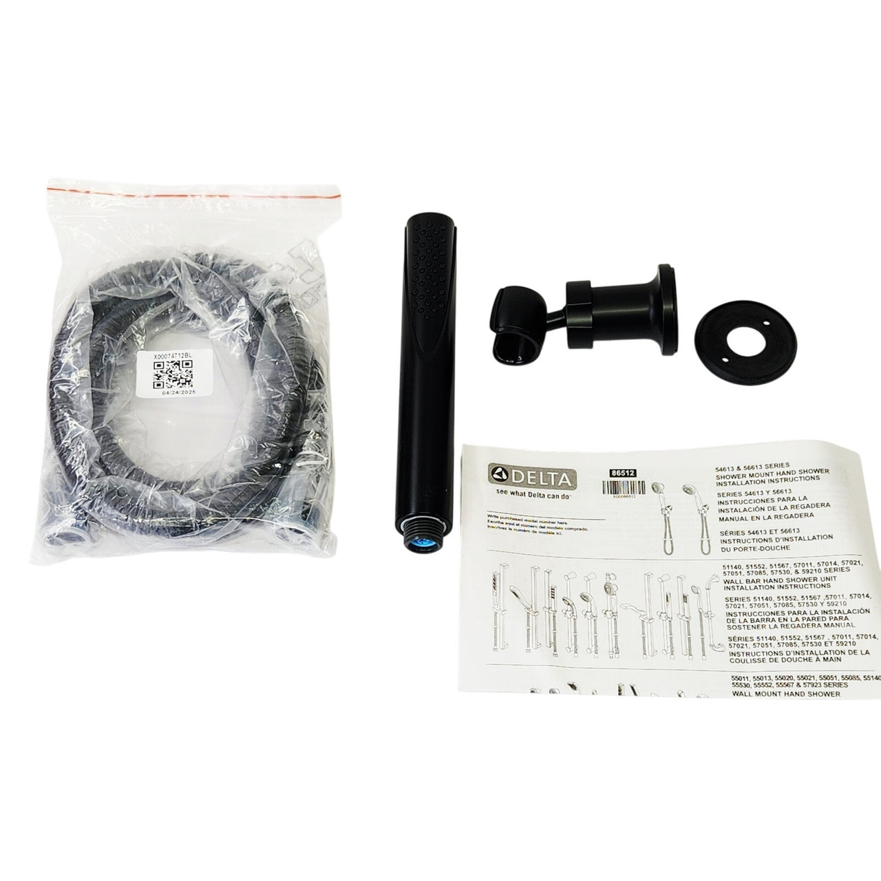 Delta 55085-BL Compel 1.75 GPM Single Function Hand Shower Package - Matte Black