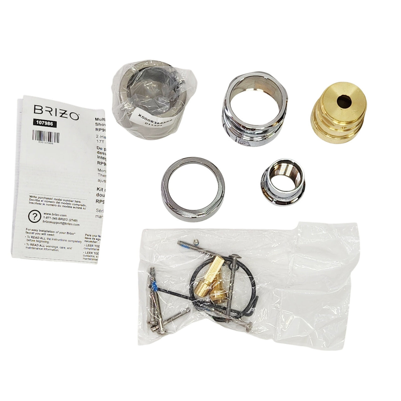 Brizo RP90545PC TempAssure Integrated Diverter Extension Kit - Polished Chrome