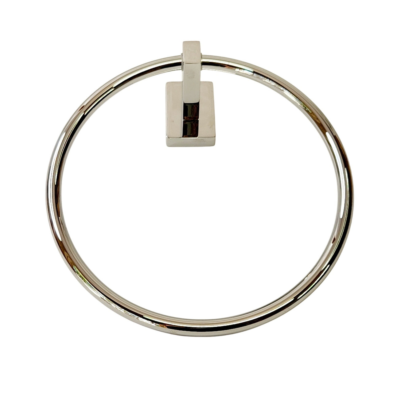 Signature Hardware 353692 Helsinki 7-1/2" Wall-Mounted Towel Ring - Chrome