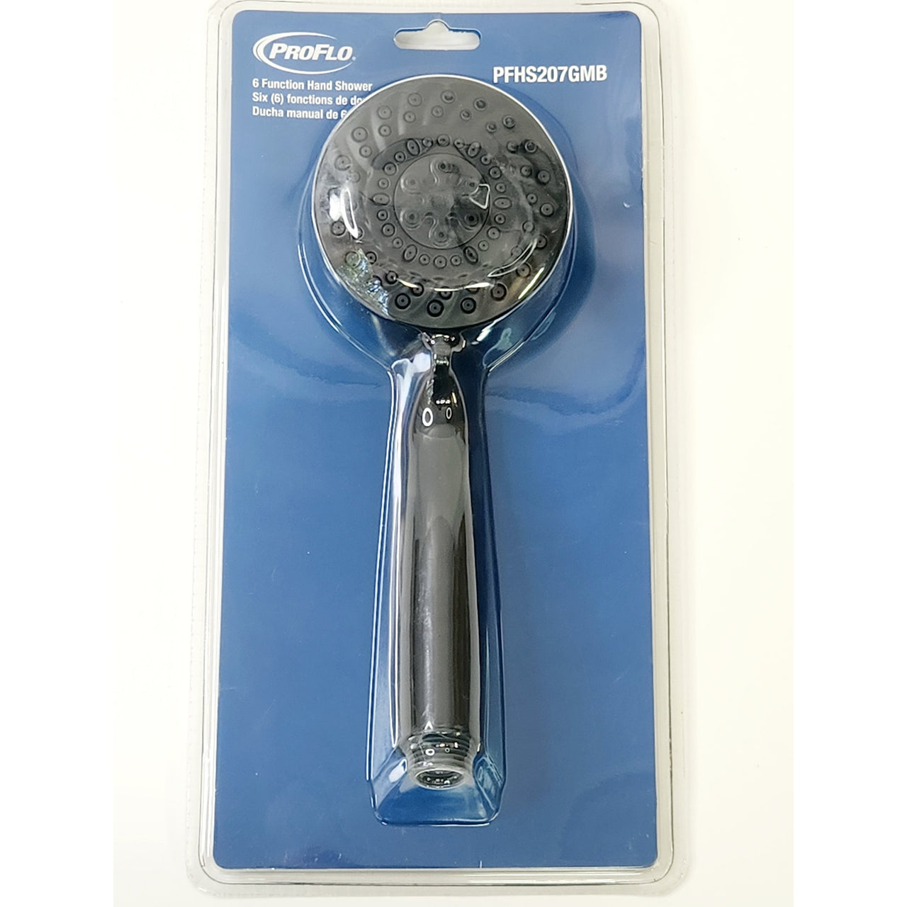 Proflo PFHS207GMB 1.8 GPM Multi-Function Round Handheld Shower Head -Matte Black