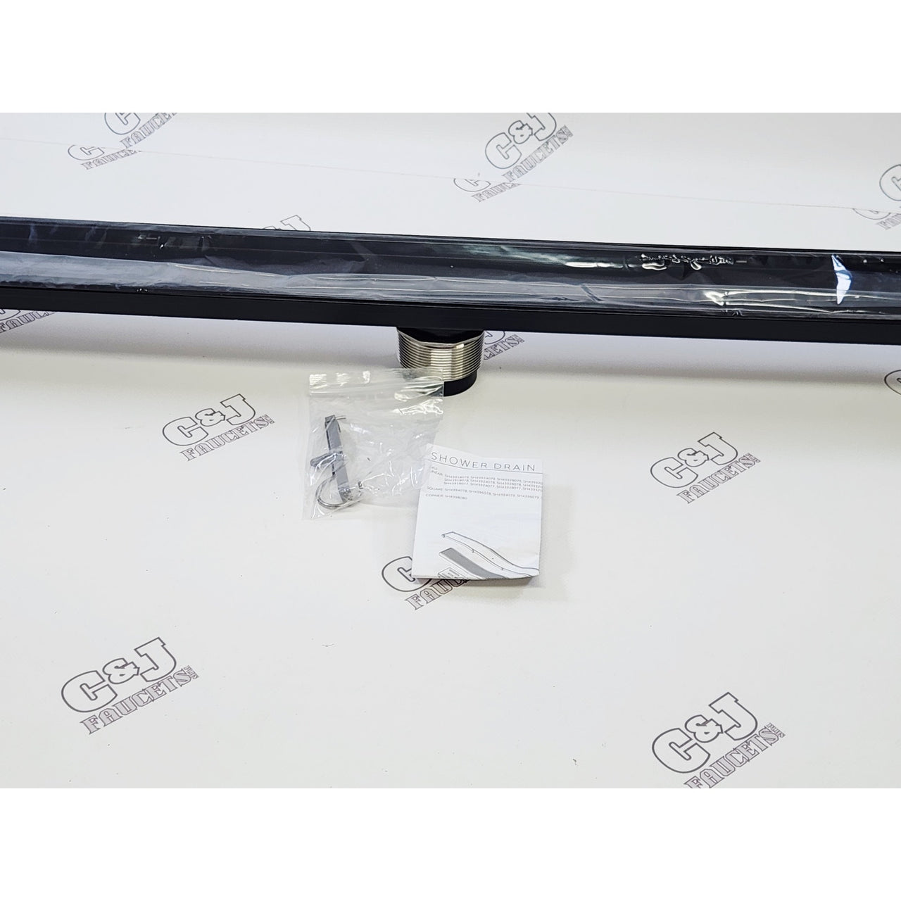 Signature Hardware 561605 48" Tile-In Linear Shower Drain - Matte Black