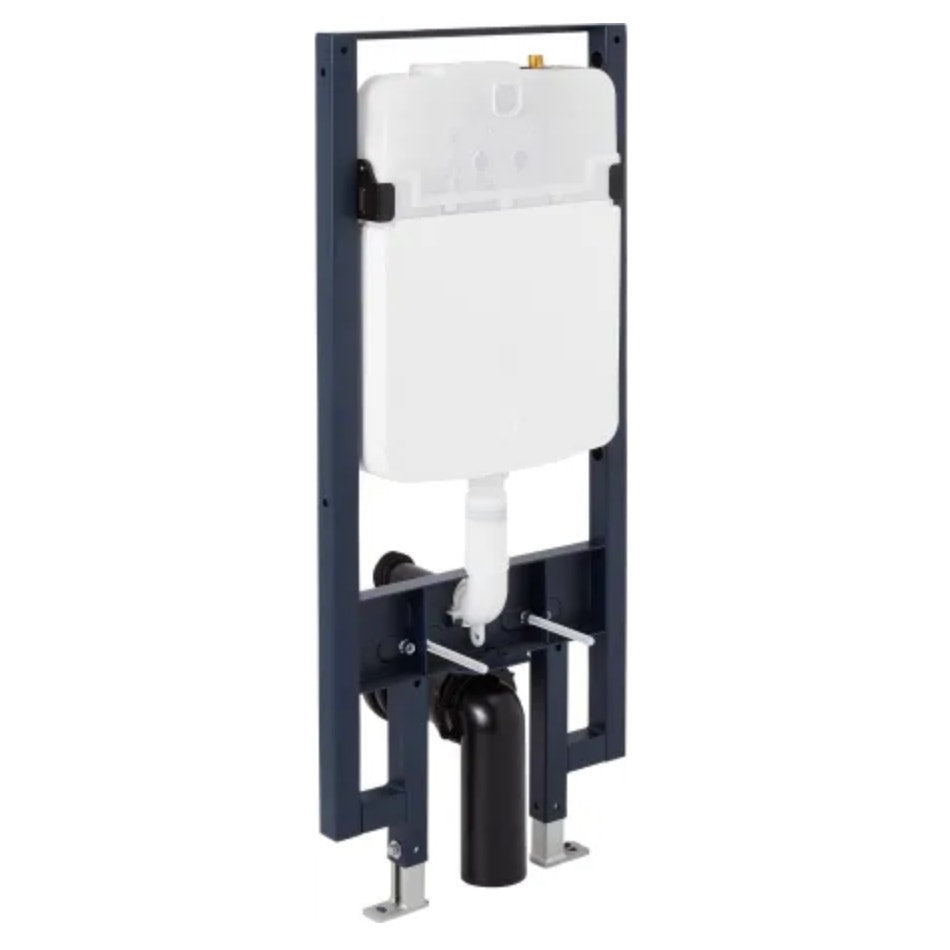 Signature Hardware 484123 Concealed In-Wall Tank Carrier - Matte Chrome