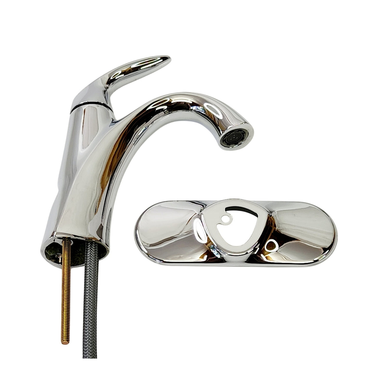 Kohler 45800-4-CP Alteo Single Hole 1-handle Bathroom Faucet with Drain - Chrome
