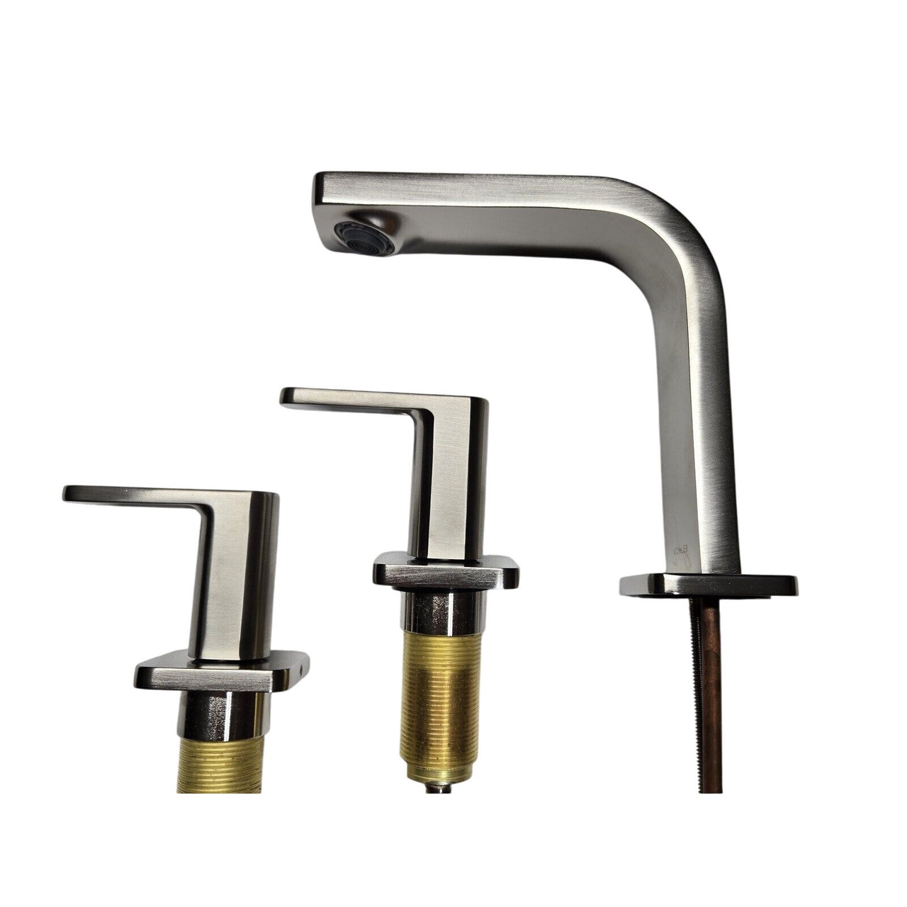 Kohler 23484-4-BN Parallel Bathroom Sink Faucet, 1.2 GPM -Vibrant Brushed Nickel