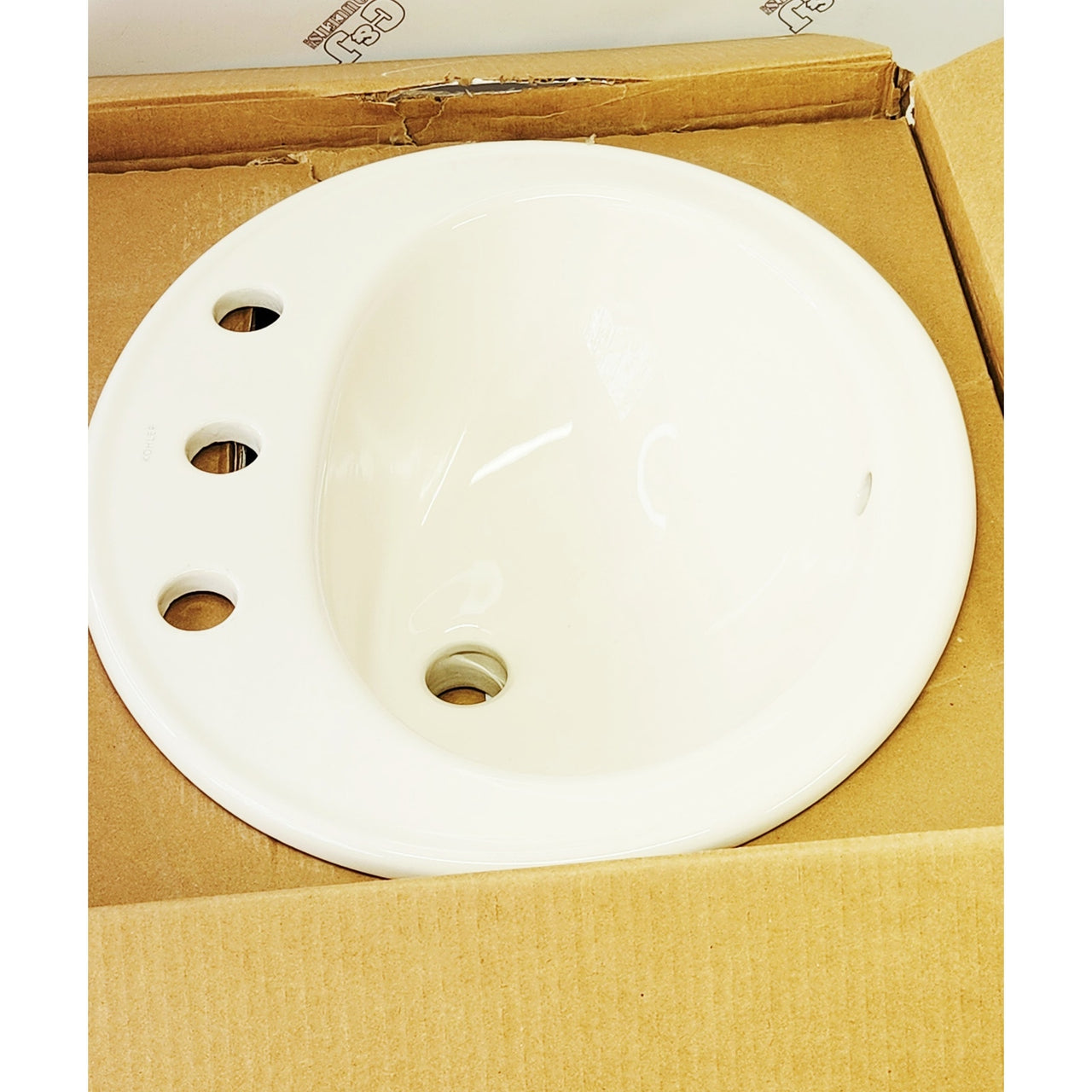 Kohler 2196-8-96 Pennington 20-1/4" x 17-1/2" Oval Drop In Bathroom Sink-Biscuit