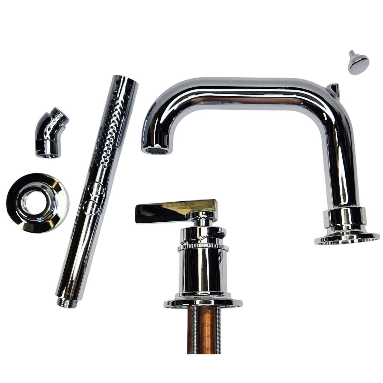Kohler 35913-4-CP Castia Roman Tub Filler with Hand Shower -Polished Chrome READ