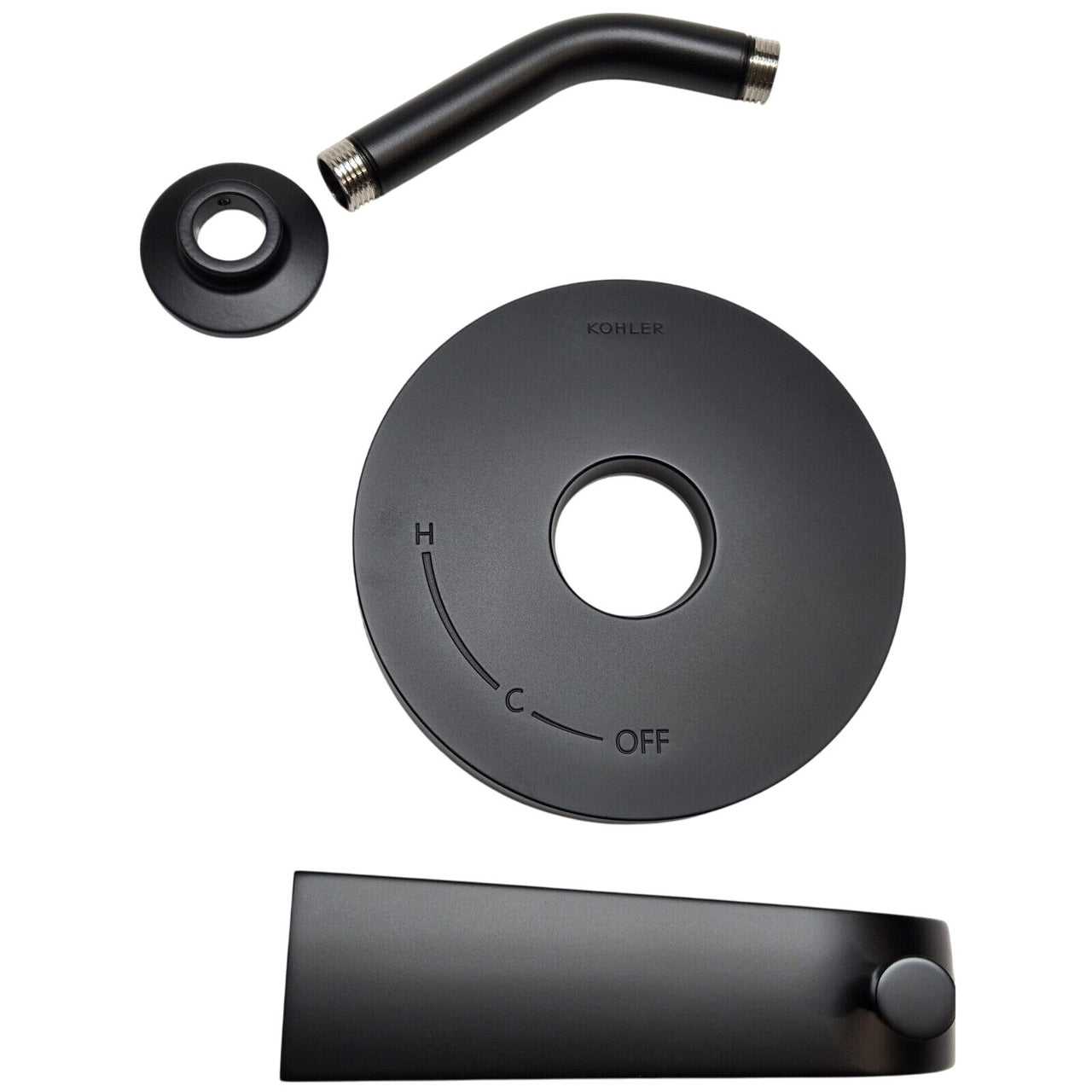 Kohler TS97074-4G-BL Pitch Bath and Shower Trim Kit, 1.75 GPM - Matte Black