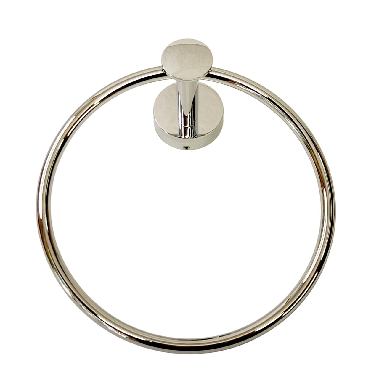 Signature Hardware 353665 Prague 8-1/2" Wall-Mounted Towel Ring - Chrome