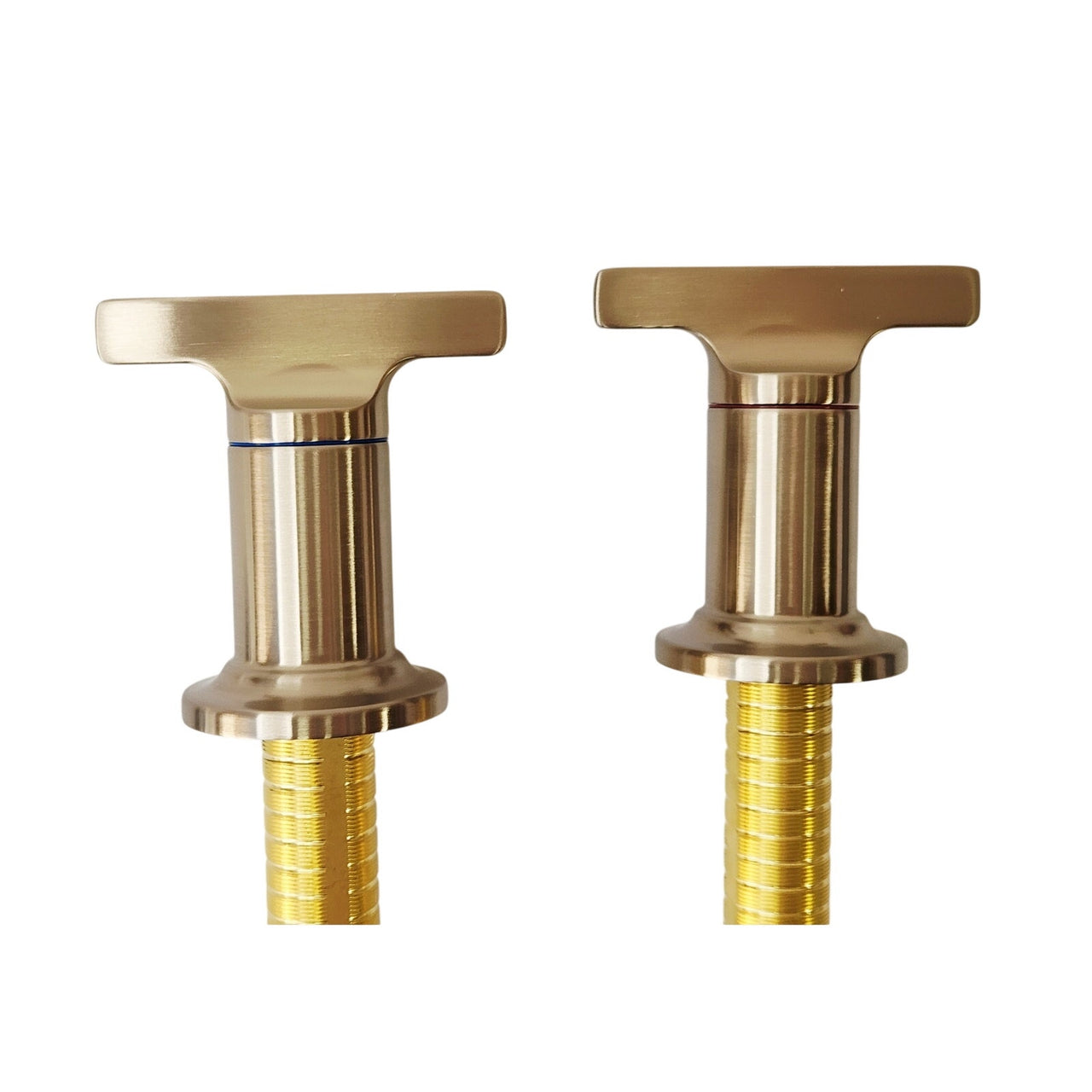 Delta H592CZ-PR Tetra Wall Mount Tub Filler Handles - Lumicoat Champagne Bronze