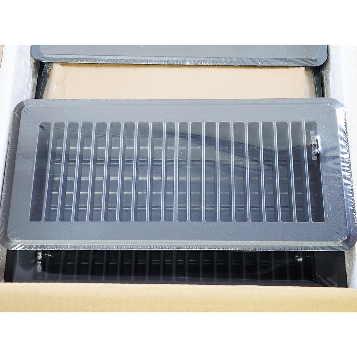 Vevor 1FL0410MB HVAC Walkable Iron Floor Register, 12 Pack - Matte Black
