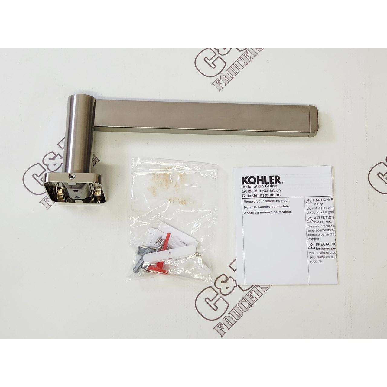 Kohler 23526-BN Parallel 9" Wall Mounted Towel Arm - Brushed Nickel