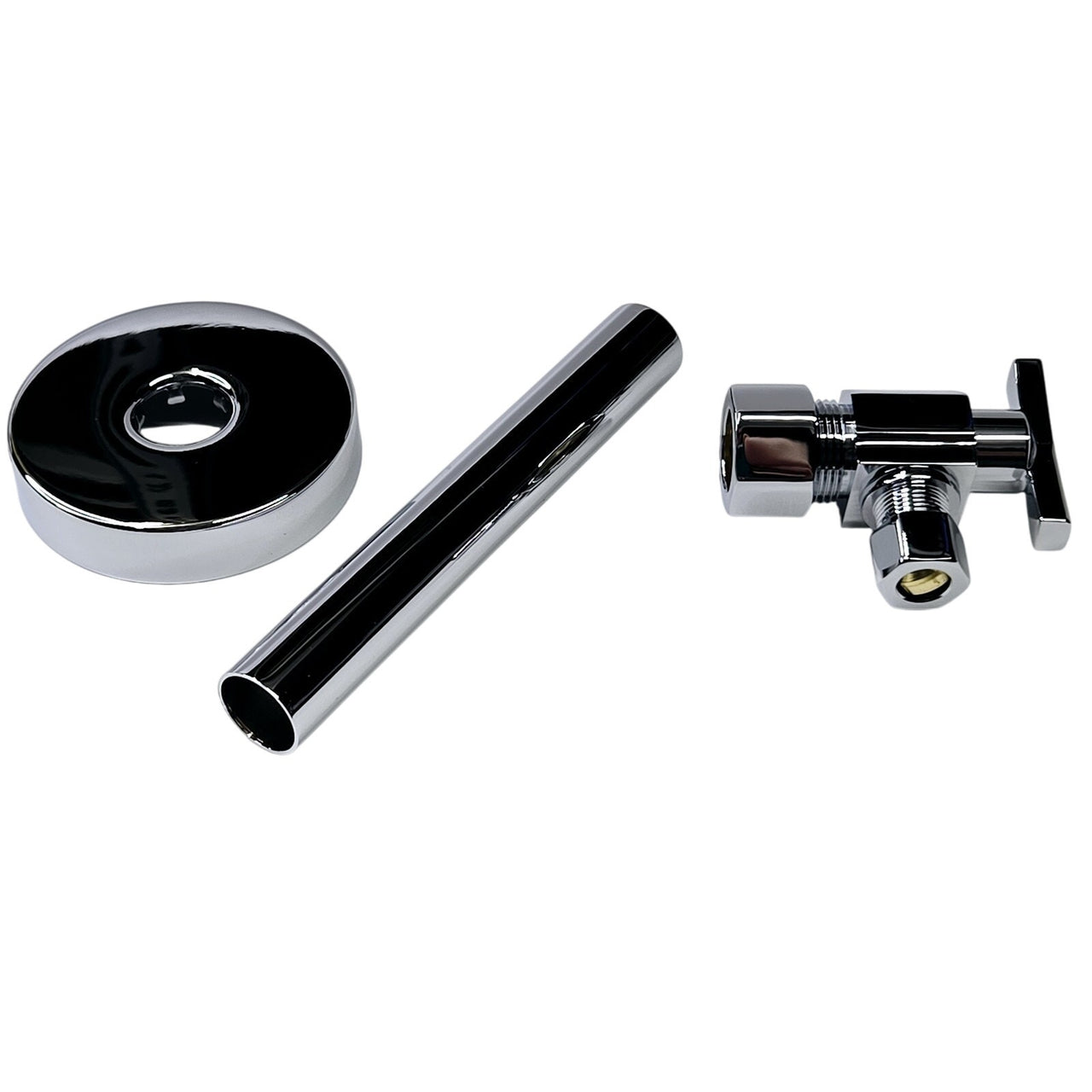 Delta DT022203 Angle Supply Stop Valve w/Dial Handle Less Supply Line - Chrome