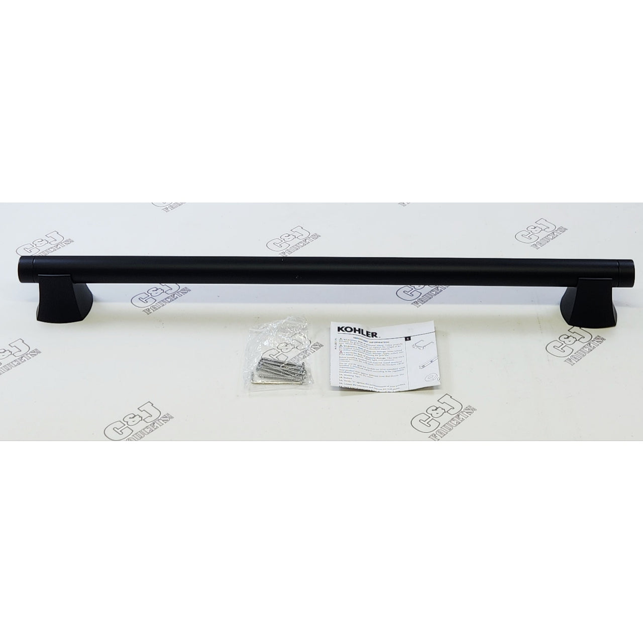 Kohler R27242-BL Rubicon 24" Bathroom Grab Bar - Matte Black READ