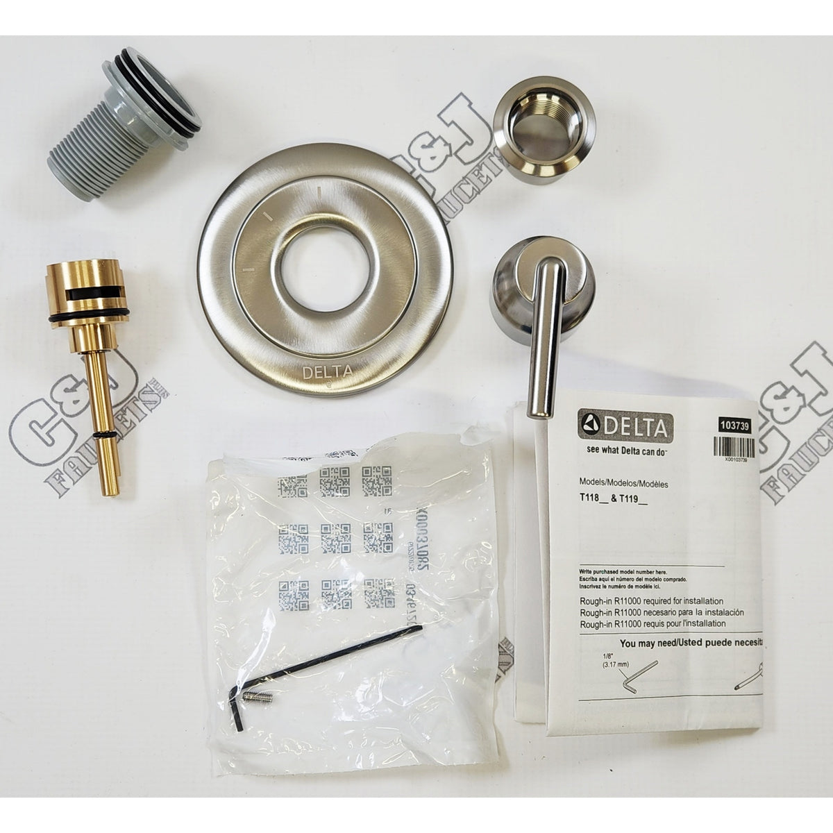 Delta T11859-SS Trinsic 3 Function 4-1/2" Diverter Trim - Stainless READ