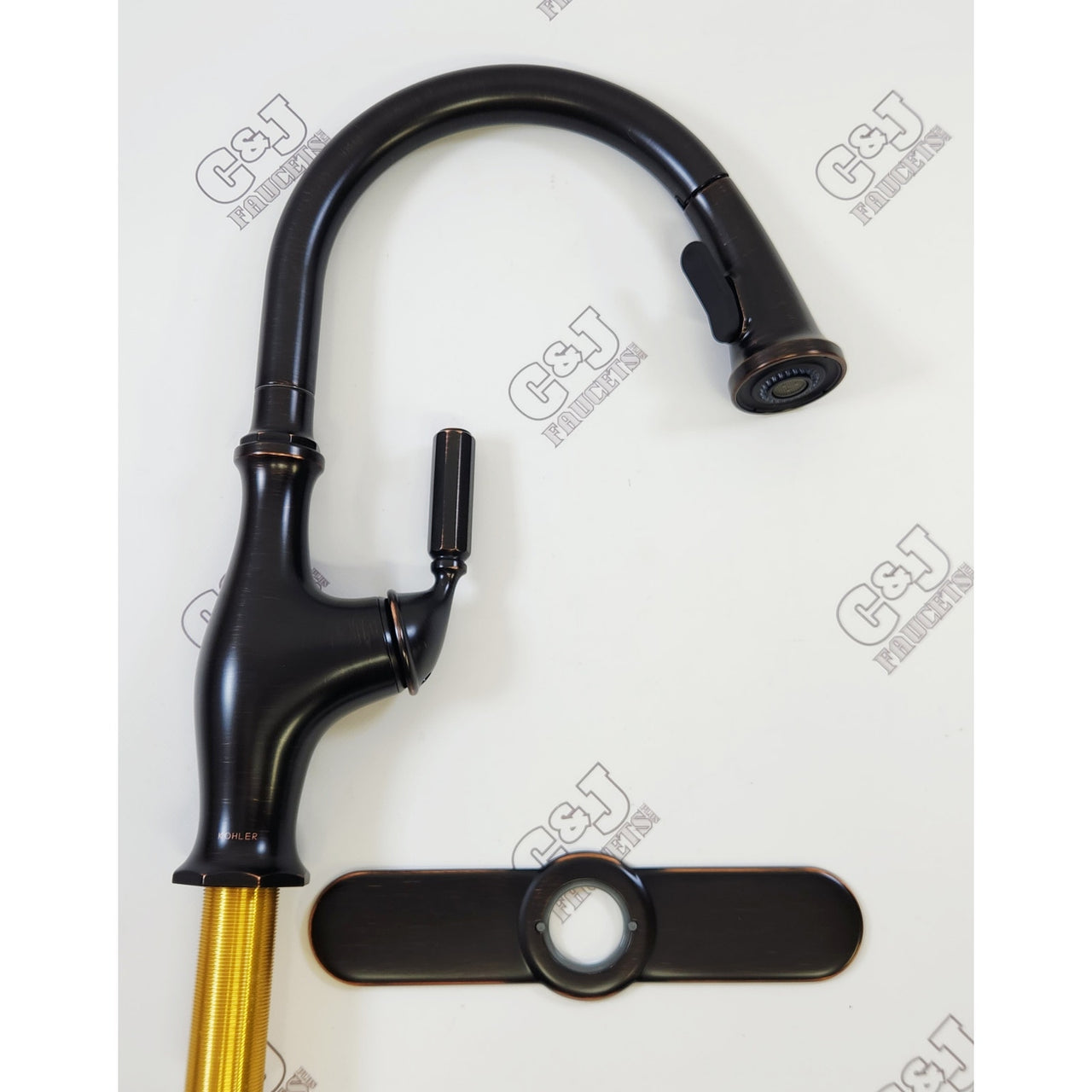 Kohler R11921-SD-2BZ Worth Pull Down Kitchen Sink Faucet - Oil Rubbed Bronze