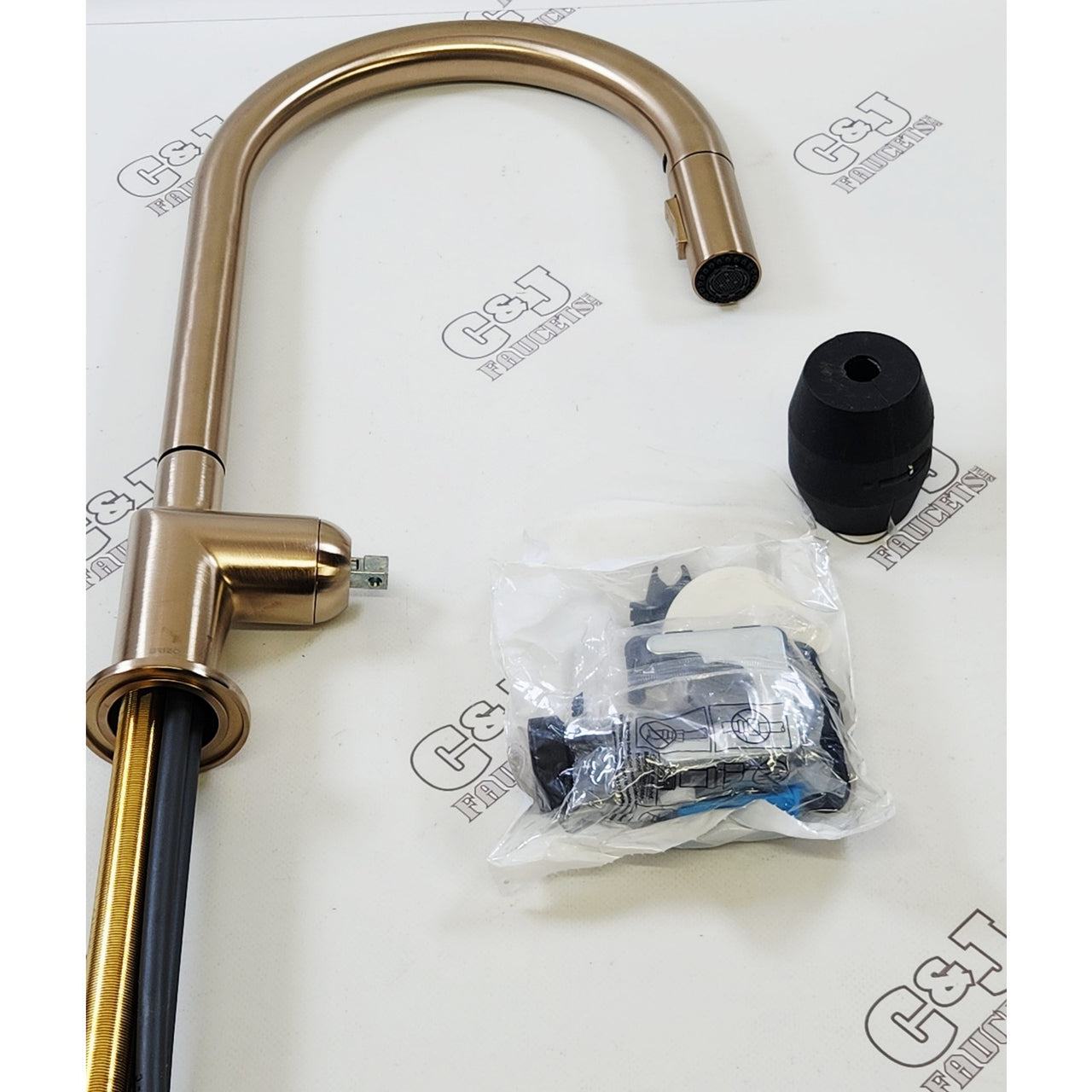 Brizo 63075LF-GLLHP Odin 1.8 GPM Pull-Down Kitchen Faucet - Luxe Gold READ