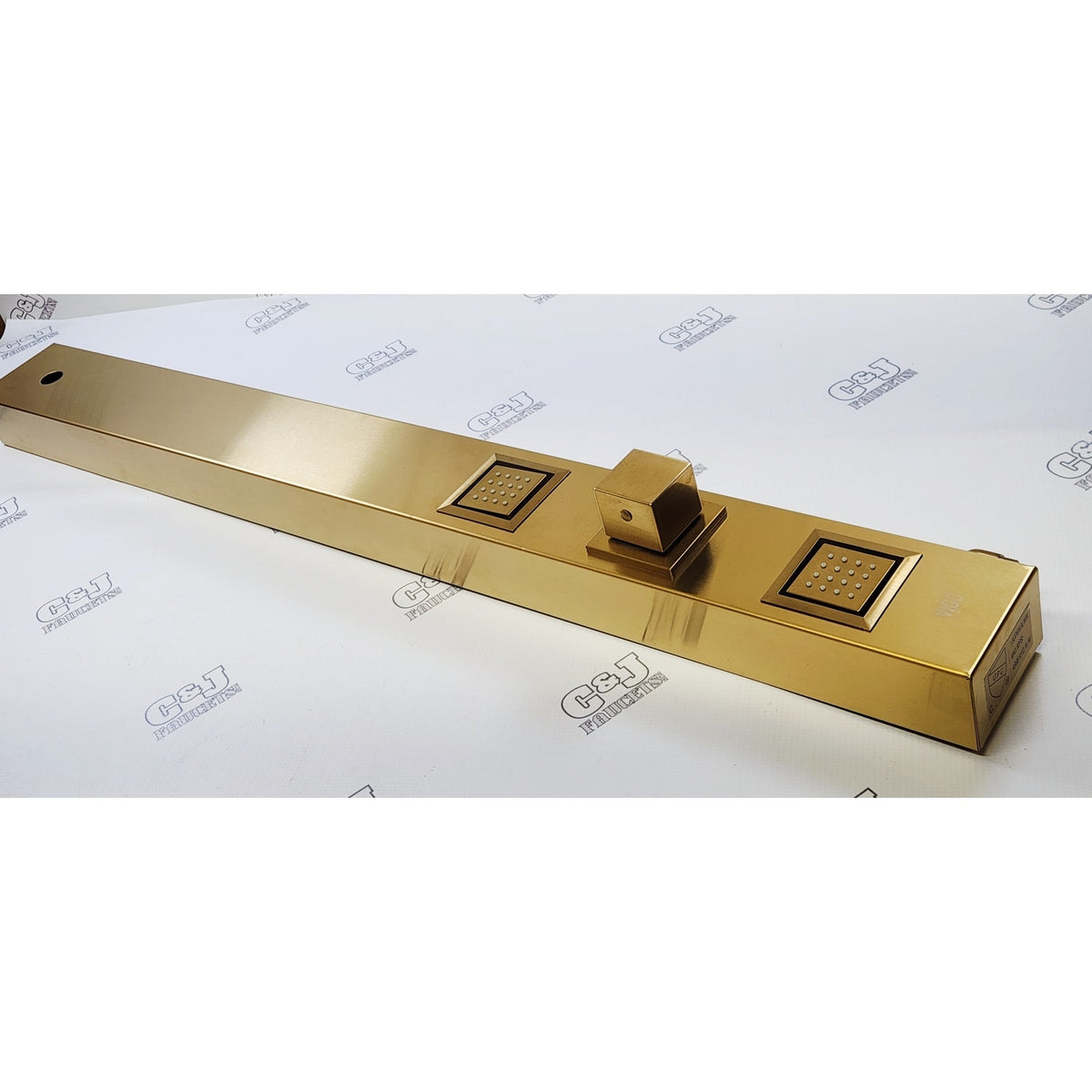 Vigo VG08014MG Orchid 1.8 GPM Retrofit Shower Panel - Matte Brushed Gold