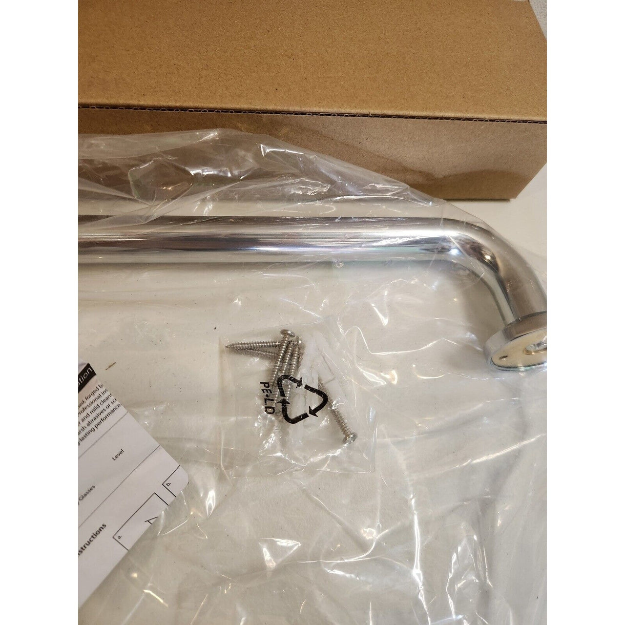 Signature Hardware 353740 Lenoir 18" Standard Grab Bar - Chrome
