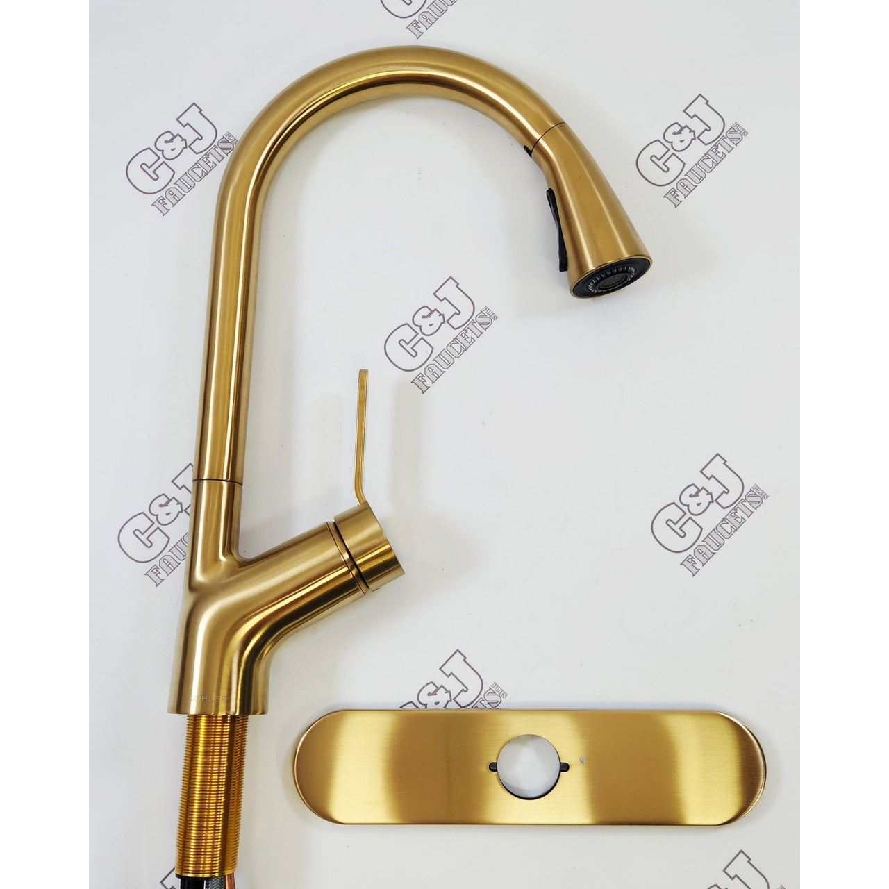 Kohler R22897-SD-2MB Setra Single Handle Pull Down Faucet - Brushed Brass