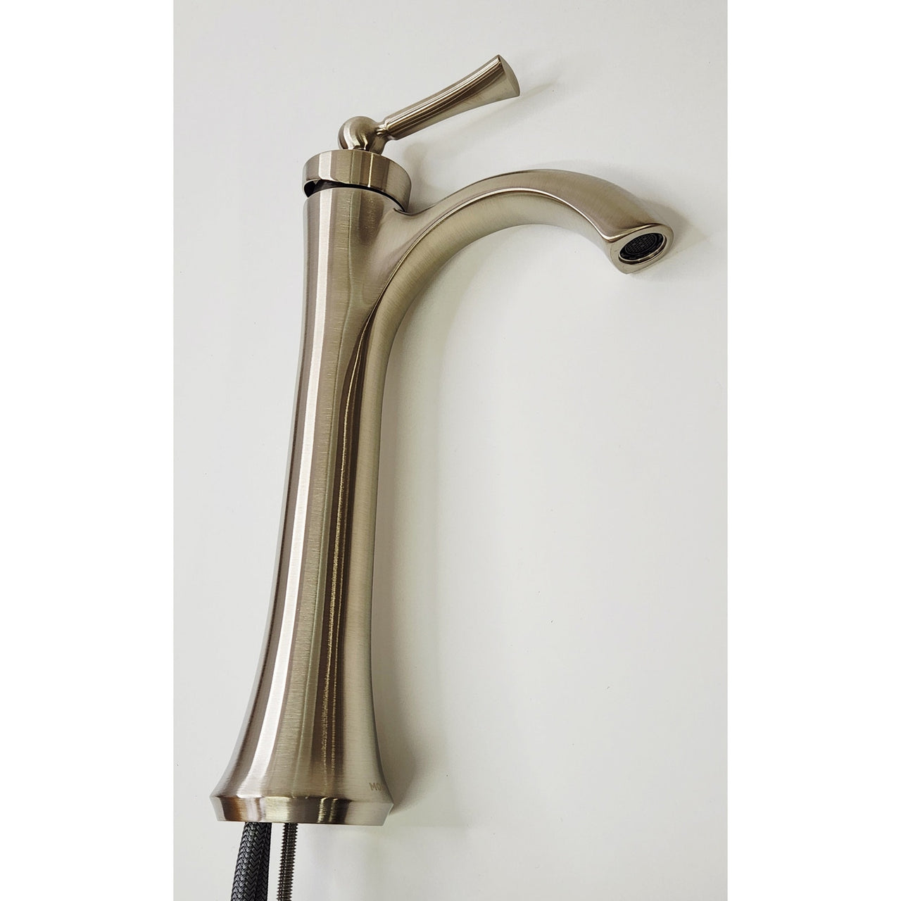 Moen 4507BN Wynford Single Hole Vessel Bathroom Faucet - Brushed Nickel