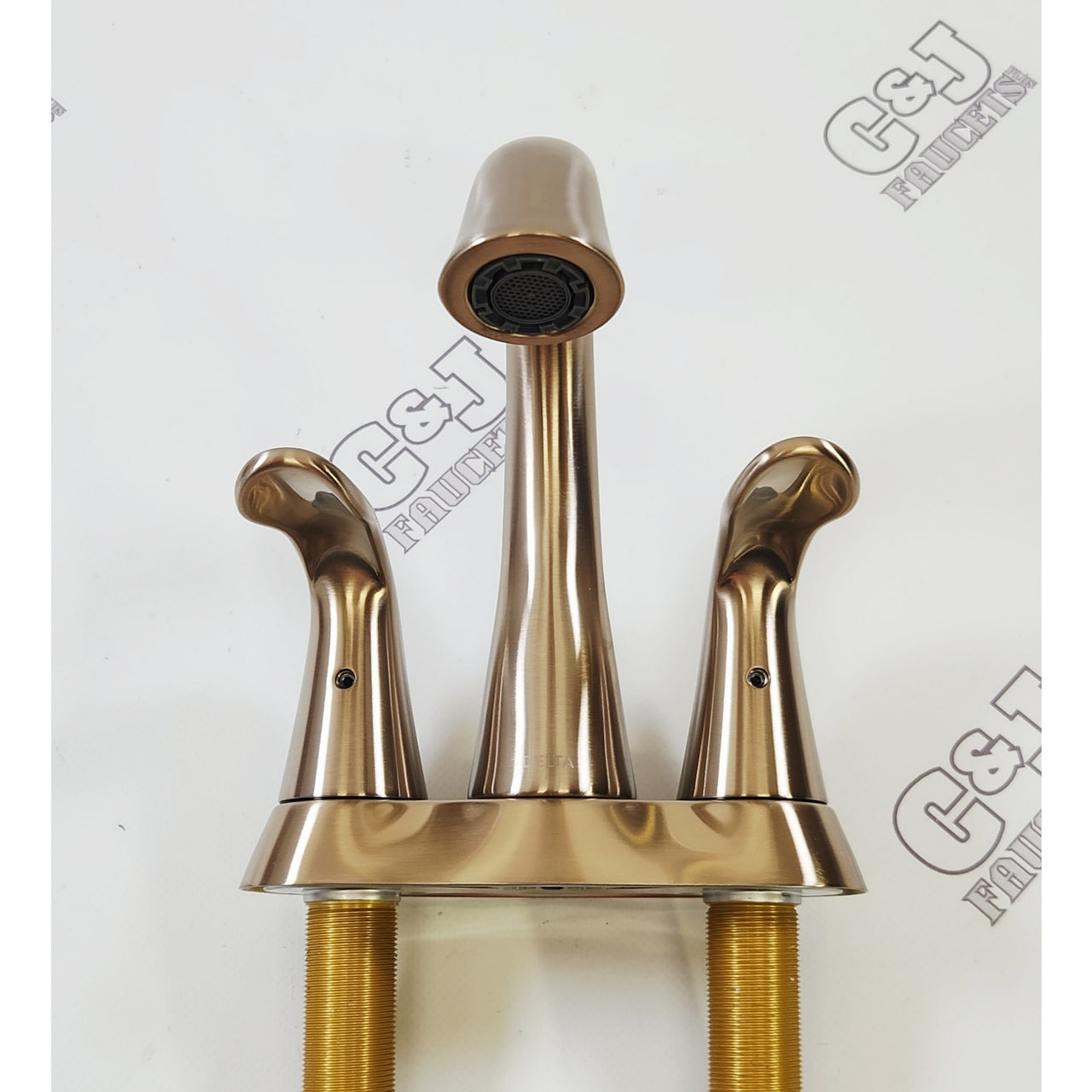 Delta 2538-CZMPU-DST Lahara 1.2 GPM Centerset Bathroom Faucet - Champagne Bronze
