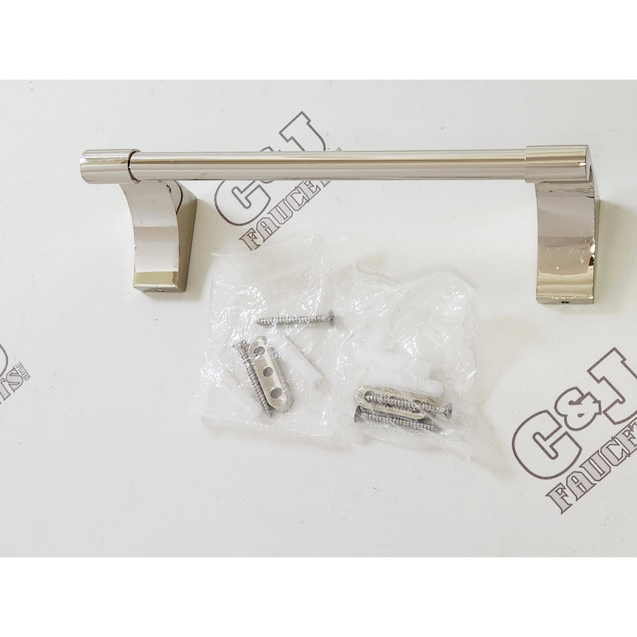 Alno A6820-8-PN Luna 8" Bath Towel Bar - Polished Nickel READ