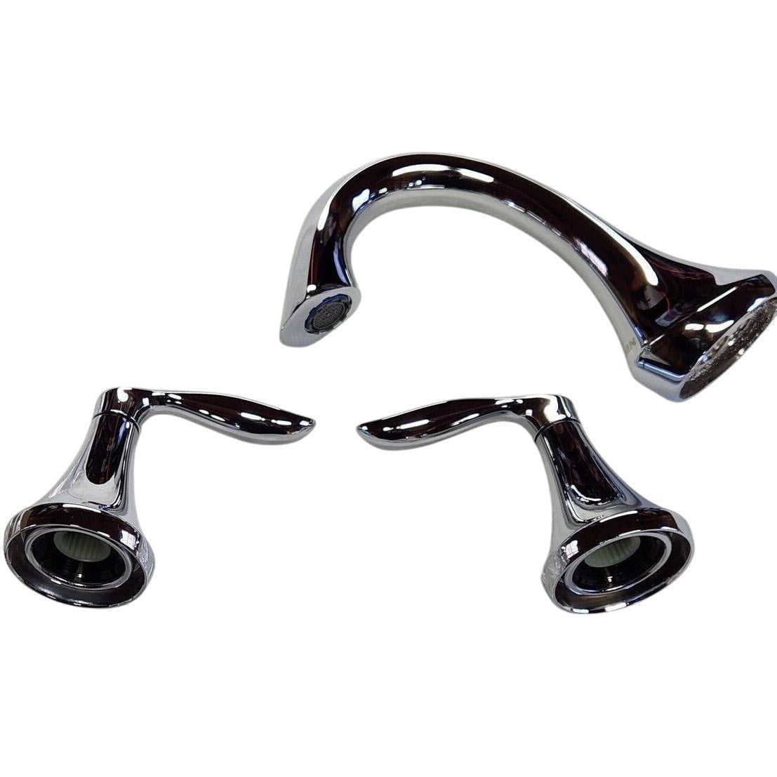 Moen T6420 Eva Chrome Two-Handle High Arc Bathroom Faucet - Chrome