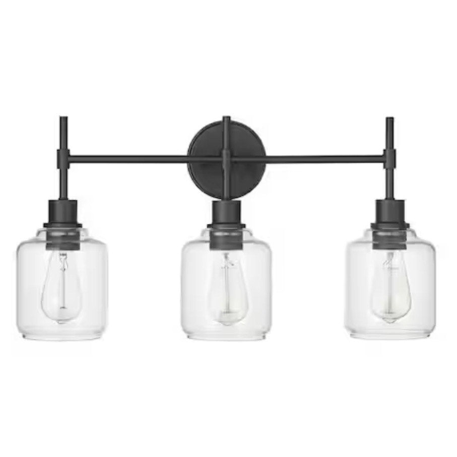 Millennium Lighting 46943-MB Asheville 25" 3-Light Vanity Light - Matte Black