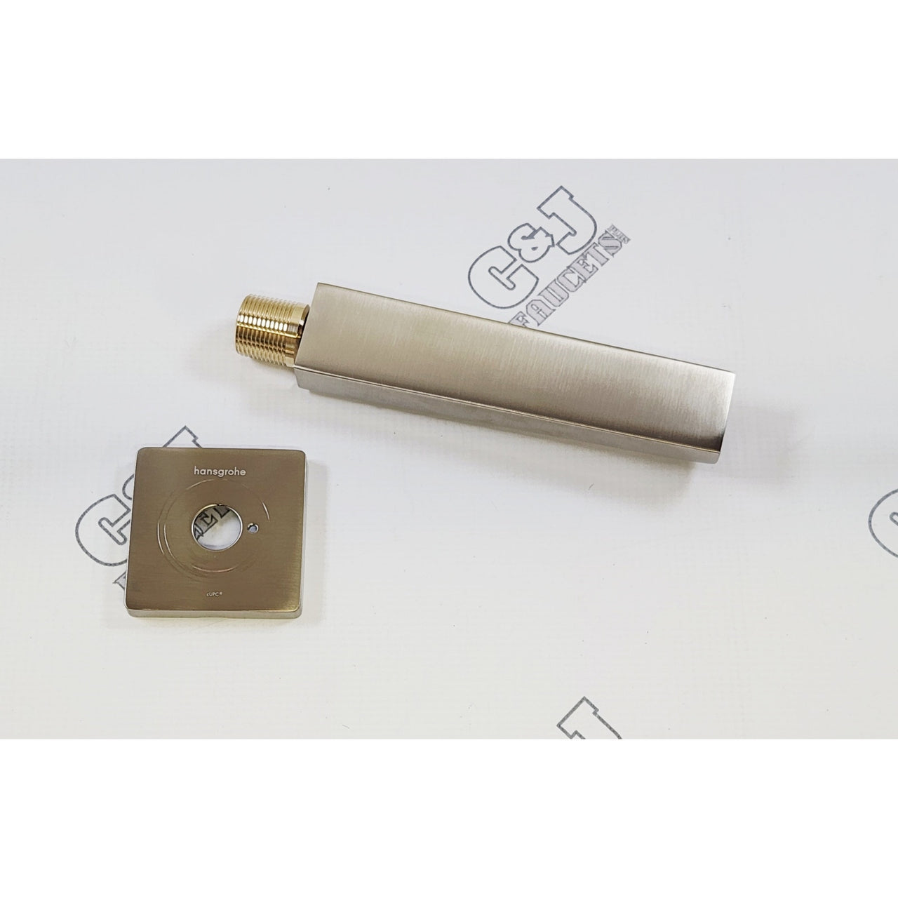 hansgrohe 32542821 Metropol 1.2 GPM Non-Diverter Tub Spout - Brushed Nickel READ