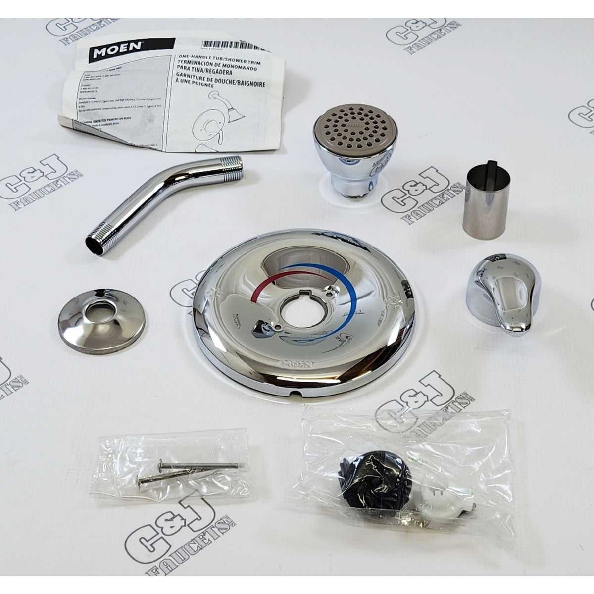 Moen TL182 Chateau Single Handle Posi-Temp Shower Trim Only - Chrome