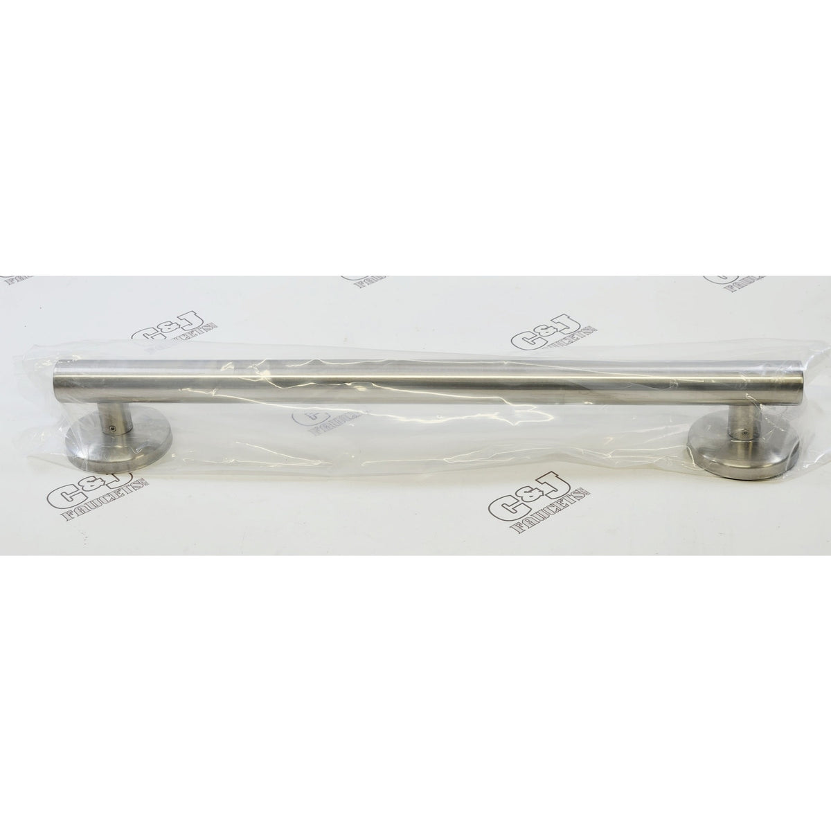 Signature Hardware 450568 Contemporary 18" Grab Bar - Brushed Nickel