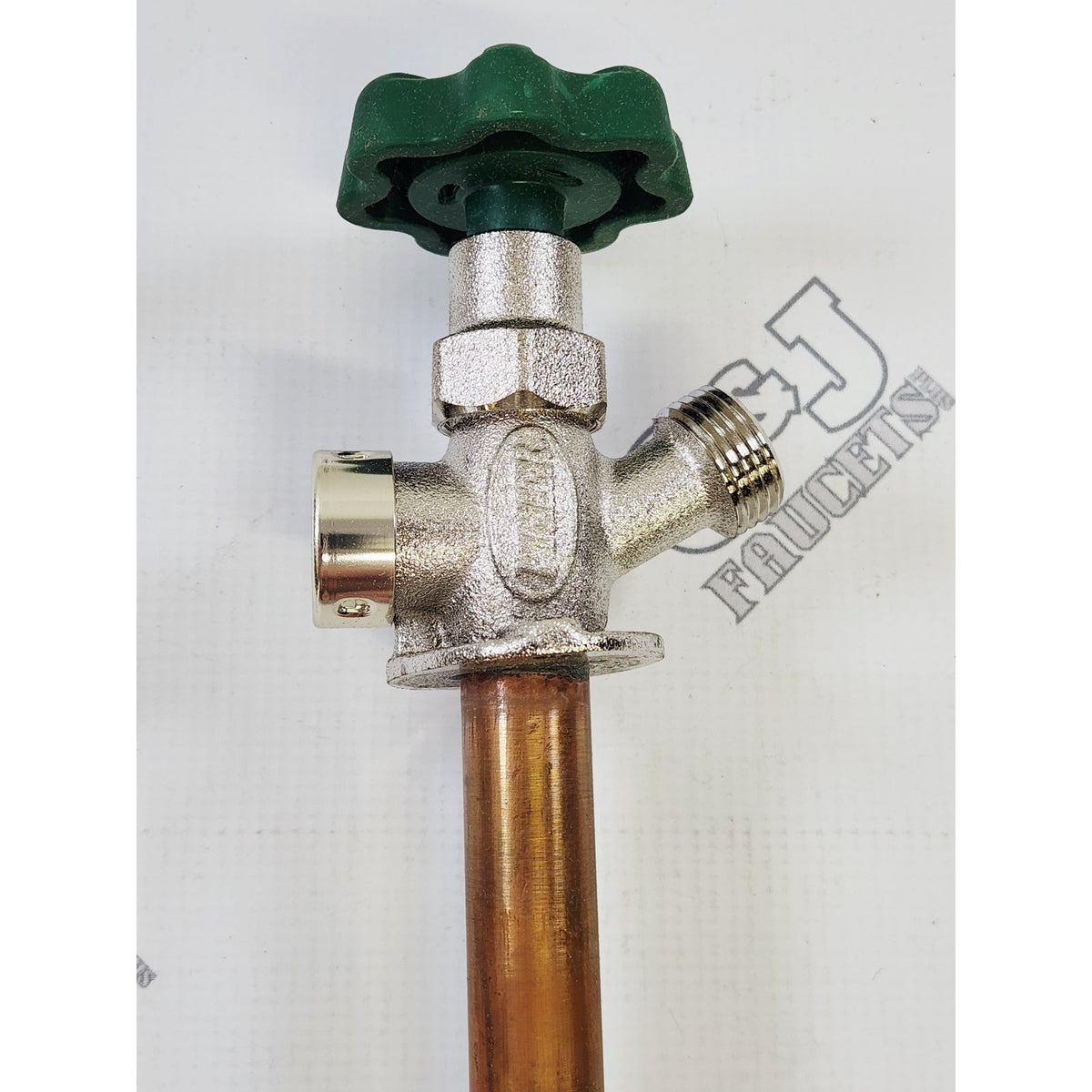 Prier P-164X10 10" Freezeless Residential Wall Hydrant - Satin Nickel