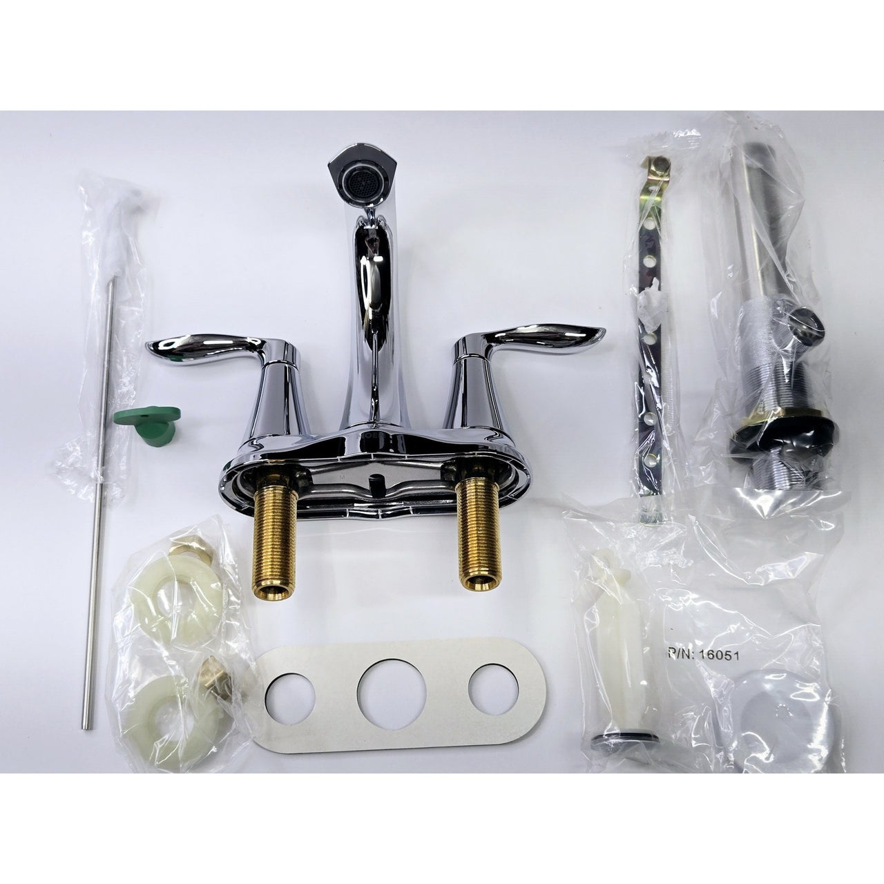 Moen 6410 Eva 4" Centerset 2-Handle High-Arc Bathroom Faucet - Chrome